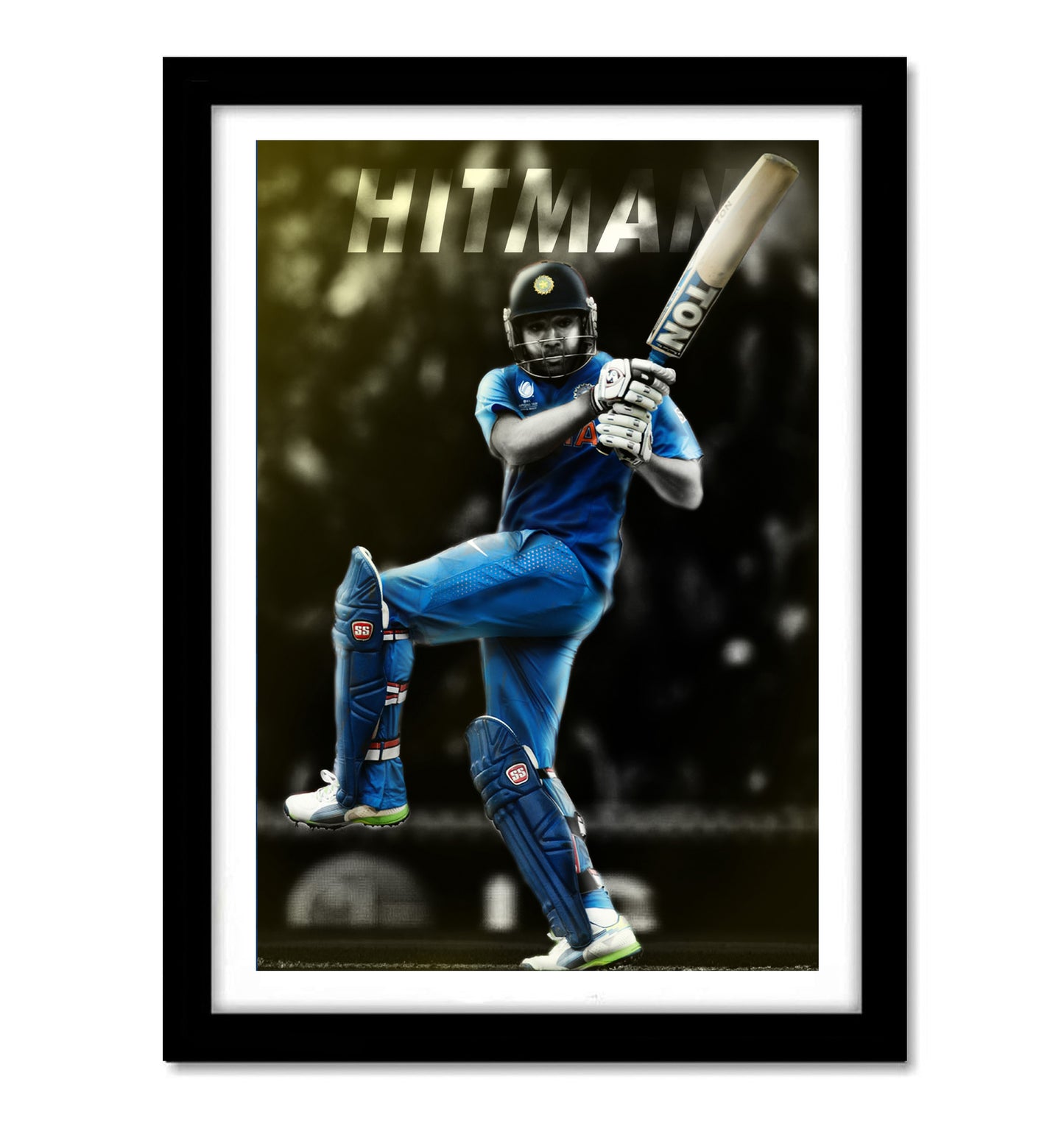Rohit Sharma Artwork Cricket | Poster | Frame | Canvas