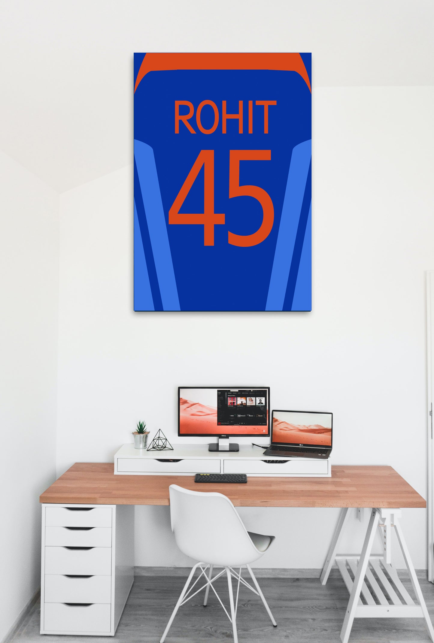 Rohit Sharma Artwork Cricket | Poster | Frame | Canvas