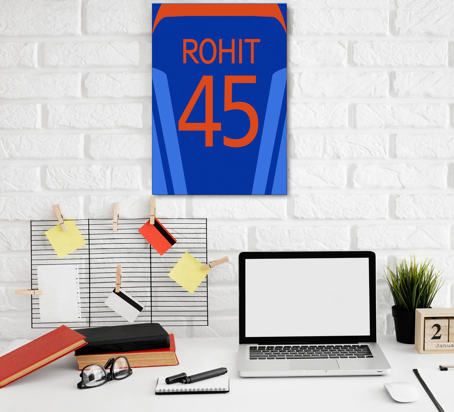 Rohit Sharma Artwork Cricket | Poster | Frame | Canvas