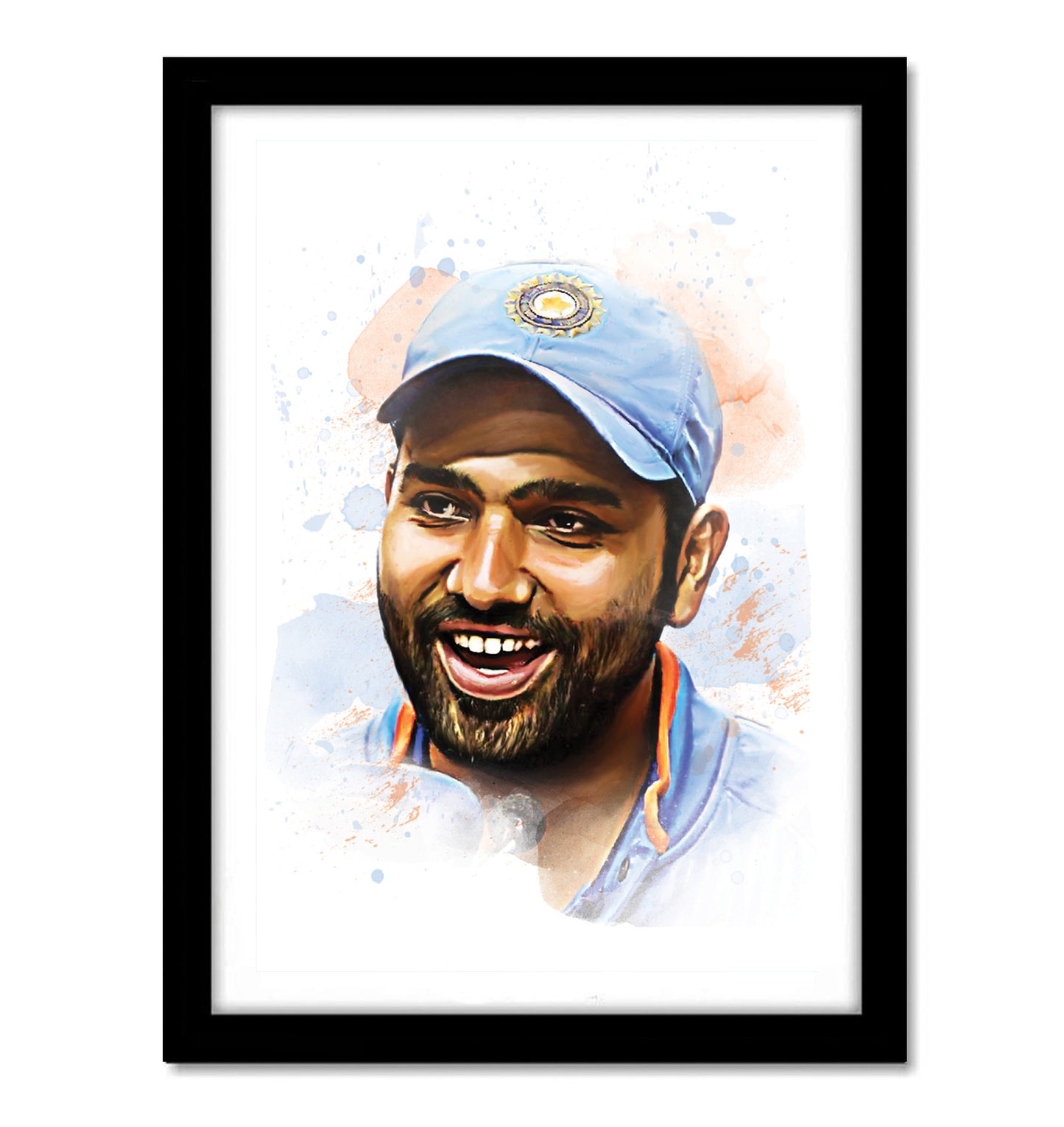 Rohit Sharma Artwork Cricket | Poster | Frame | Canvas