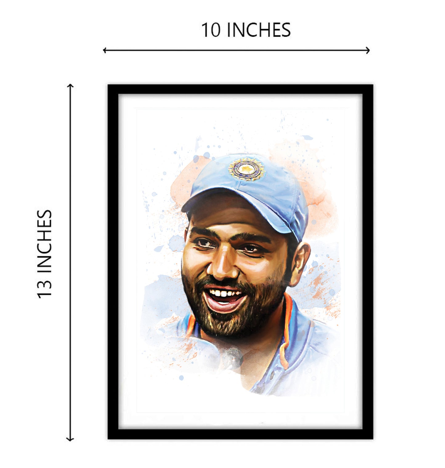 Rohit Sharma Artwork Cricket | Poster | Frame | Canvas