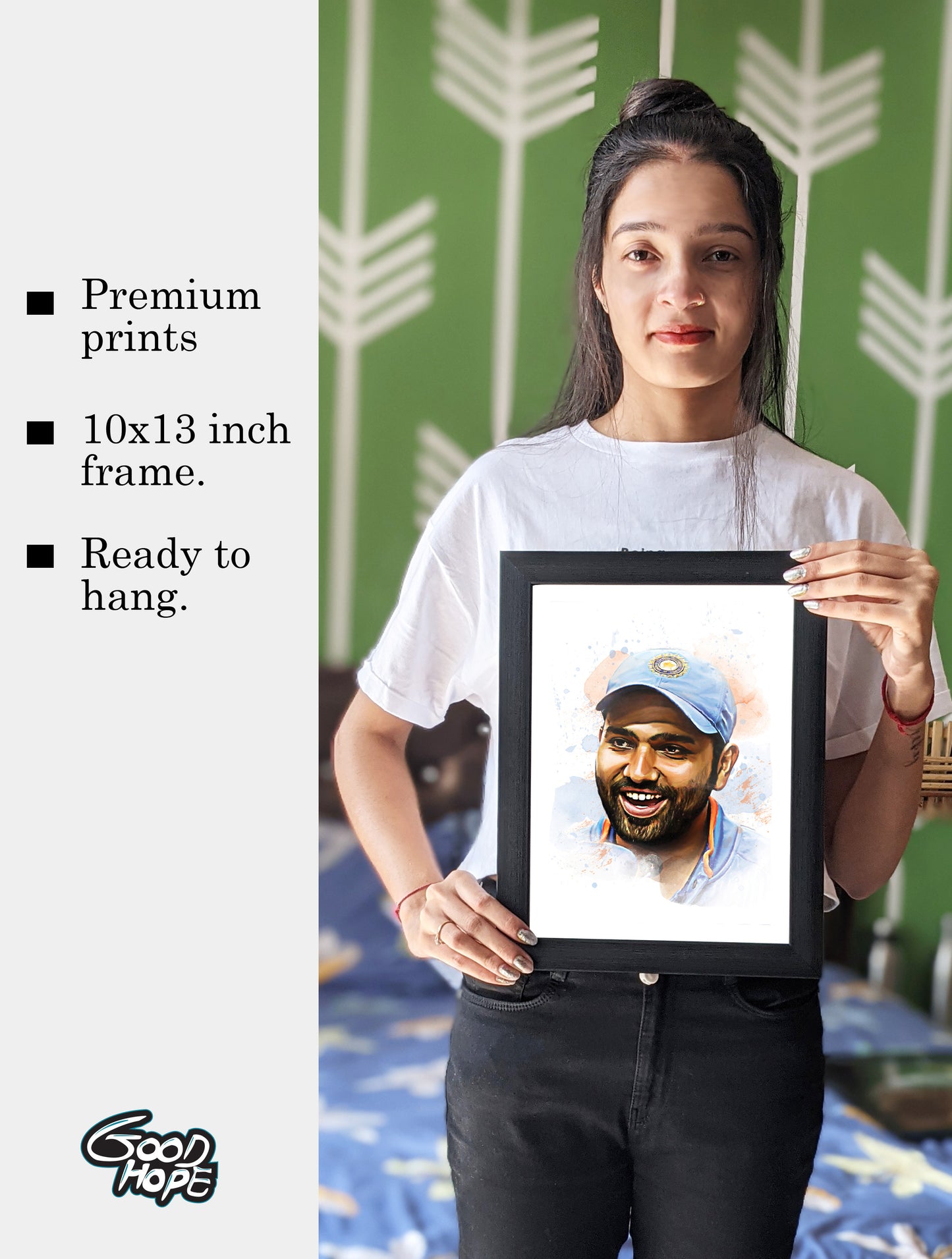 Rohit Sharma Artwork Cricket | Poster | Frame | Canvas