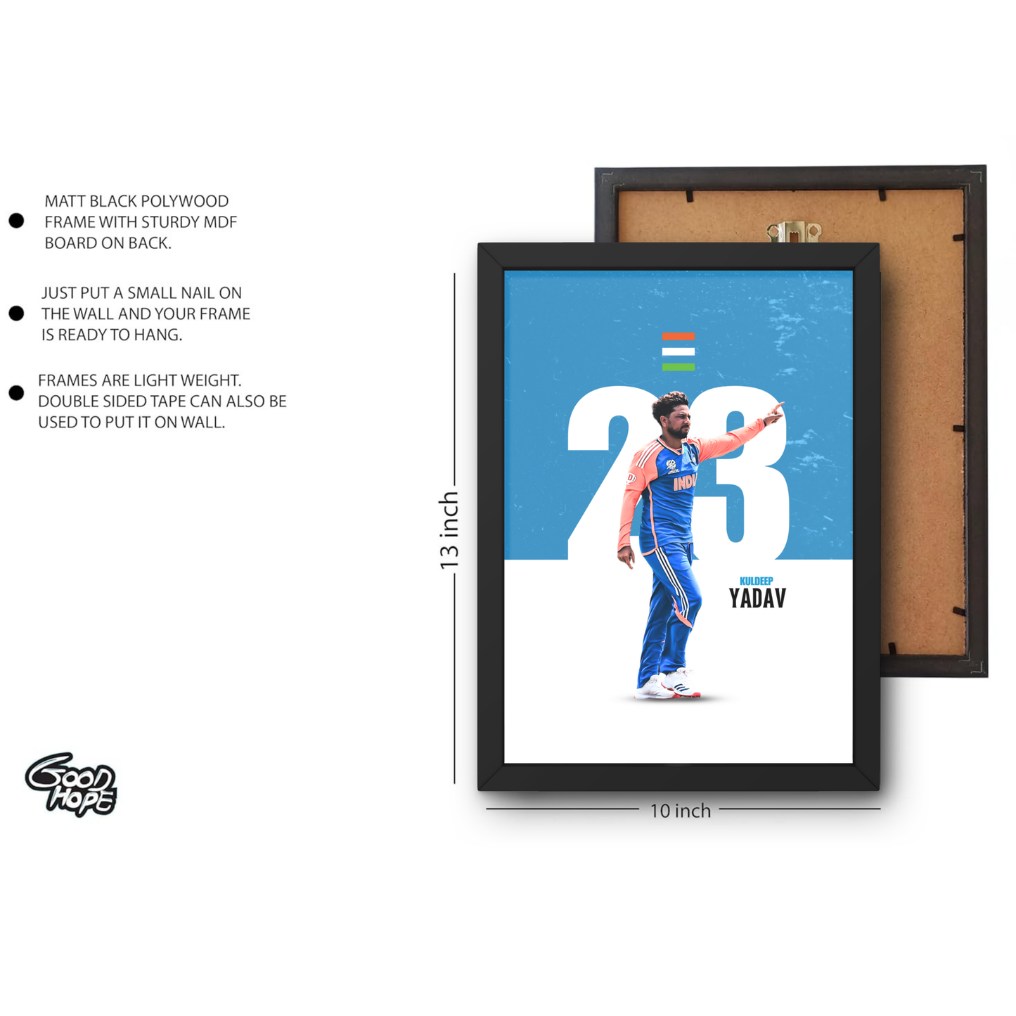 Kuldeep Yadav Cricket Artwork Cricket | Poster | Frame | Canvas