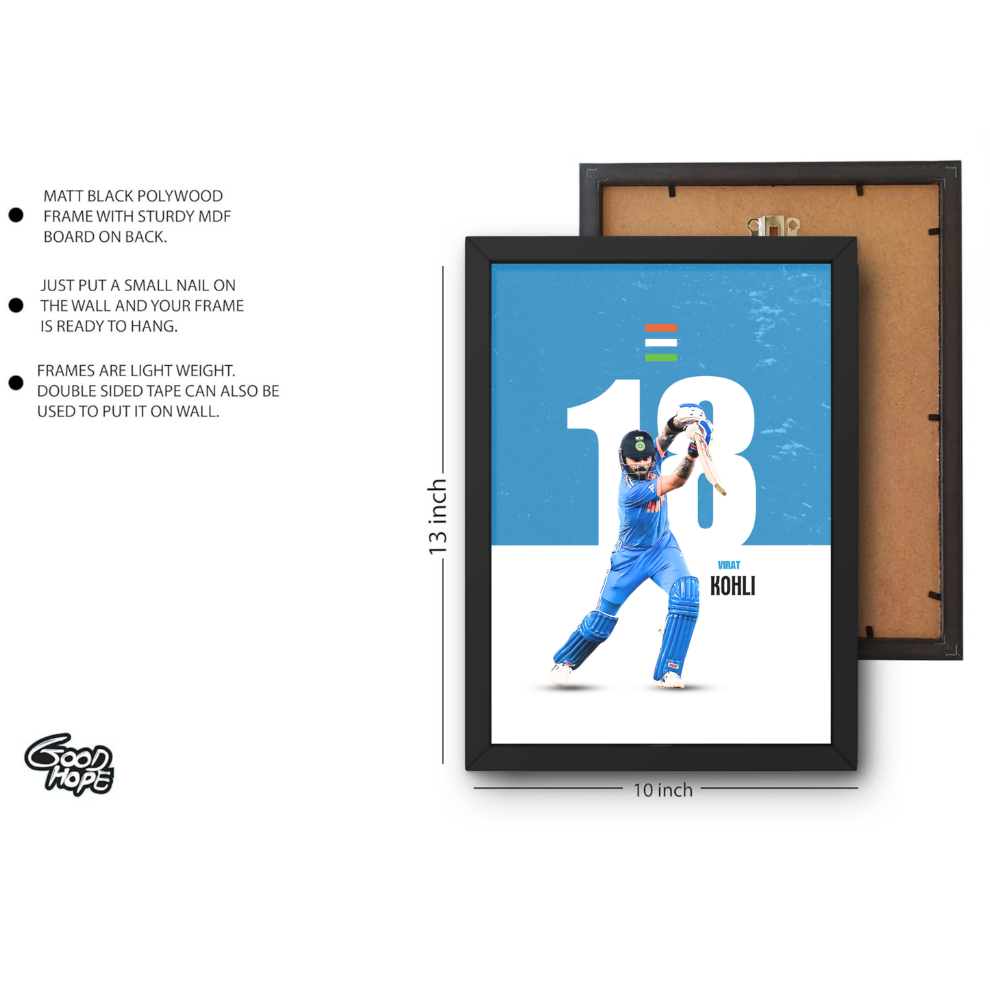 Virat Kohli Cricket Artwork Cricket| Poster | Frame | Canvas