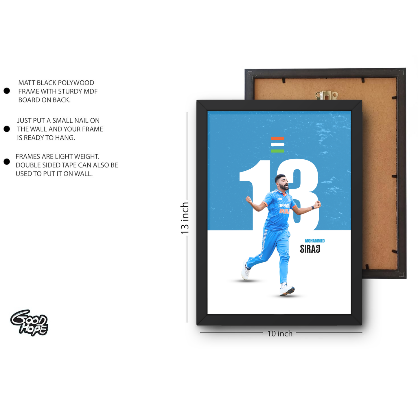 Mohammed Siraj Cricket Artwork Cricket | Poster | Frame | Canvas