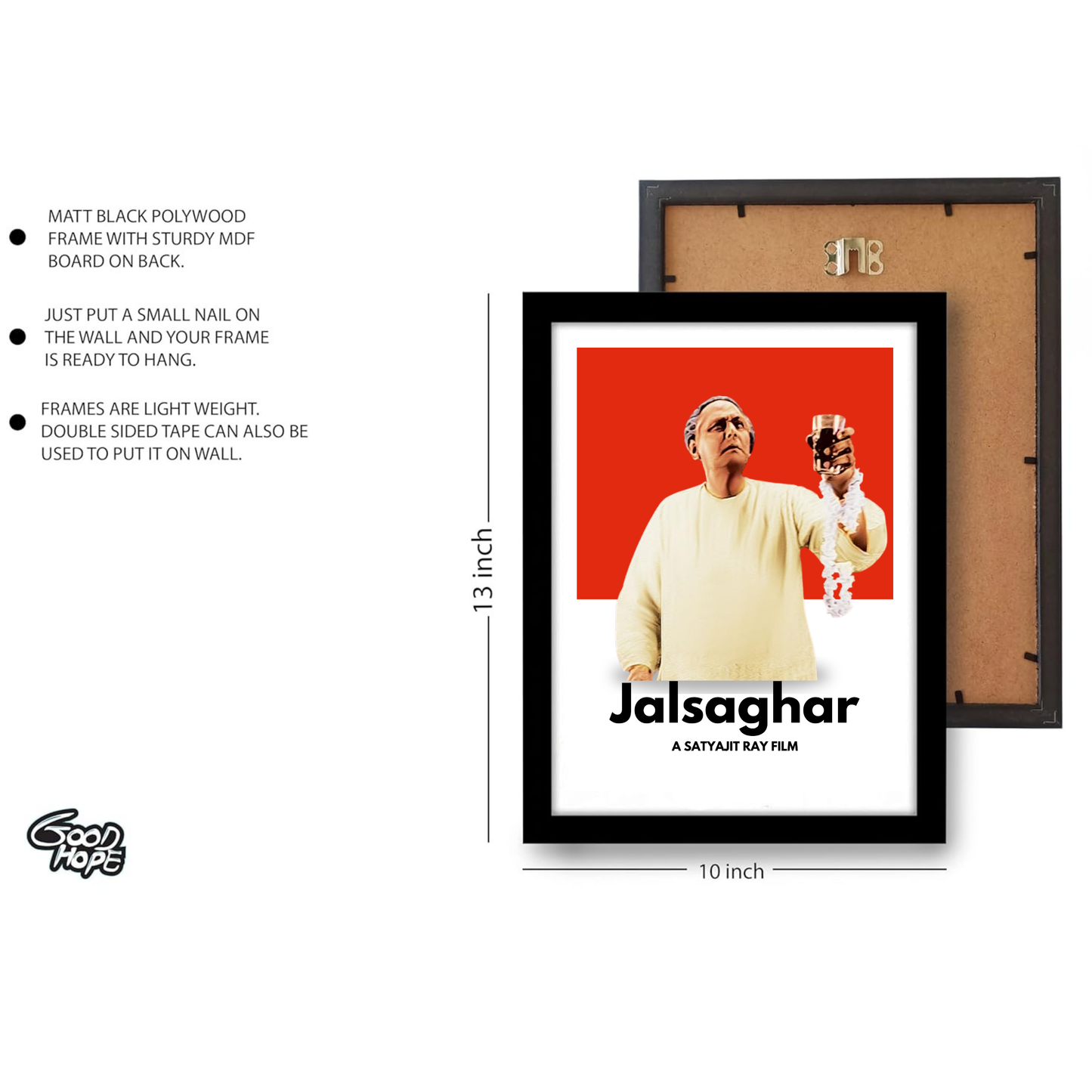 Jalsaghar Satyajit Roy's Movies Artwork Bollywood | Poster | Frame | Canvas