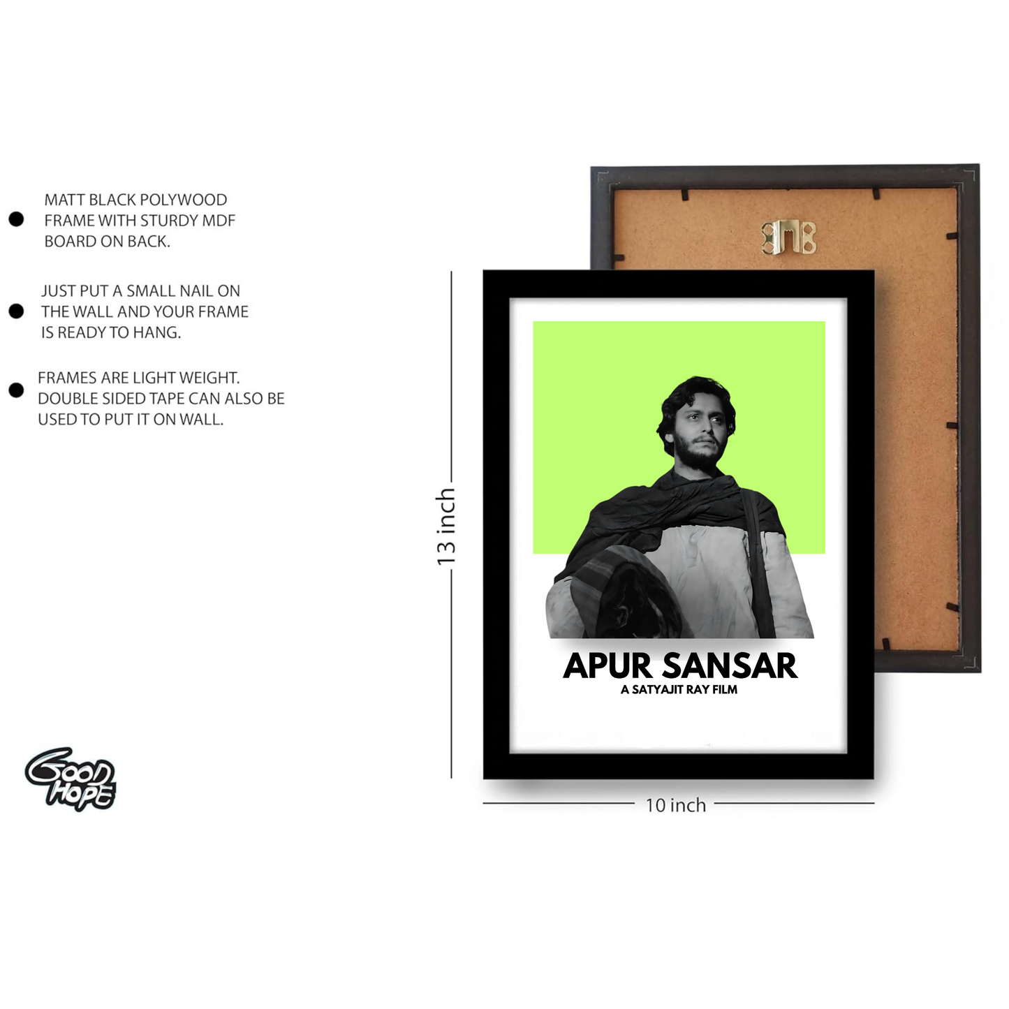 Apur Sansar Satyajit Roy's Movies Artwork Bollywood | Poster | Frame | Canvas