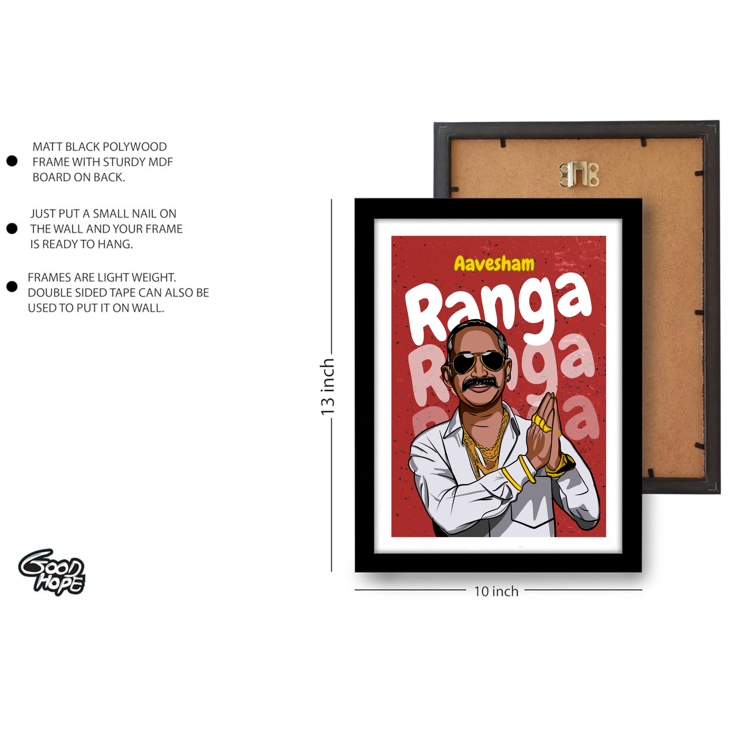 Aavesham Movie Ranga Artwork Bollywood Movie Frame Poster Movie Quote Wall Art Decor Photo Frames Poster Canvas For Bedroom Living Room Decoration Home Office wall Poster Gift
