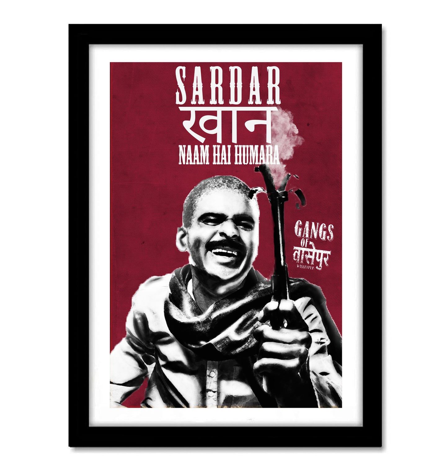 Sardar Khan Gangs Of Wasseypur Artwork Bollywood | Poster | Frame | Canvas