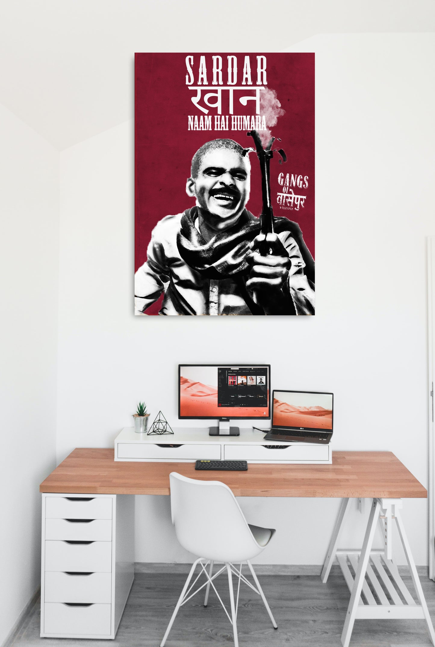 Sardar Khan Gangs Of Wasseypur Artwork Bollywood | Poster | Frame | Canvas