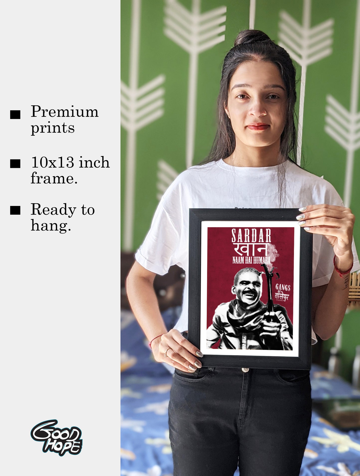 Sardar Khan Gangs Of Wasseypur Artwork Bollywood | Poster | Frame | Canvas