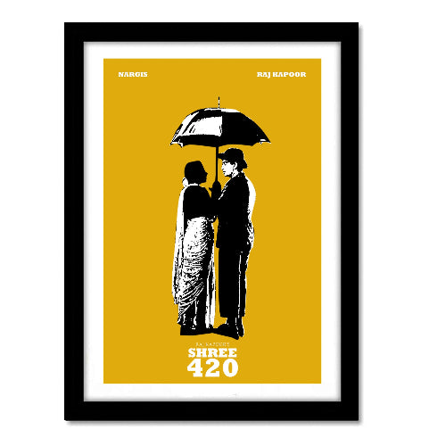 Shree 420 Classic Movie Poster Frame Bollywood Movies Framed Posters Artwork Canvas Painting Photo Frames For Wall Decor Restraunt Cafe Bedroom Living Room Decoration Home Office, shree 420 poster, shree 420 movie poster, shree 420 movie poster hd, shree 420 movie poster frames, shree 420 movie wall poster, shree 420 movie wall poster official, shree 420 movie wallpaper, shree 420 movie wall painting, shree 420 design wall painting mahabhar, raj kappor movies poster, raj kappor film posters, raj kappor