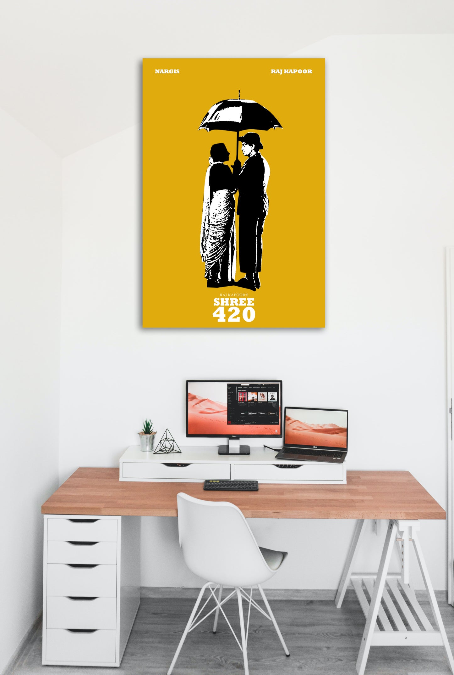 Shree 420 Classic Movie Artwork Bollywood | Poster | Frame | Canvas