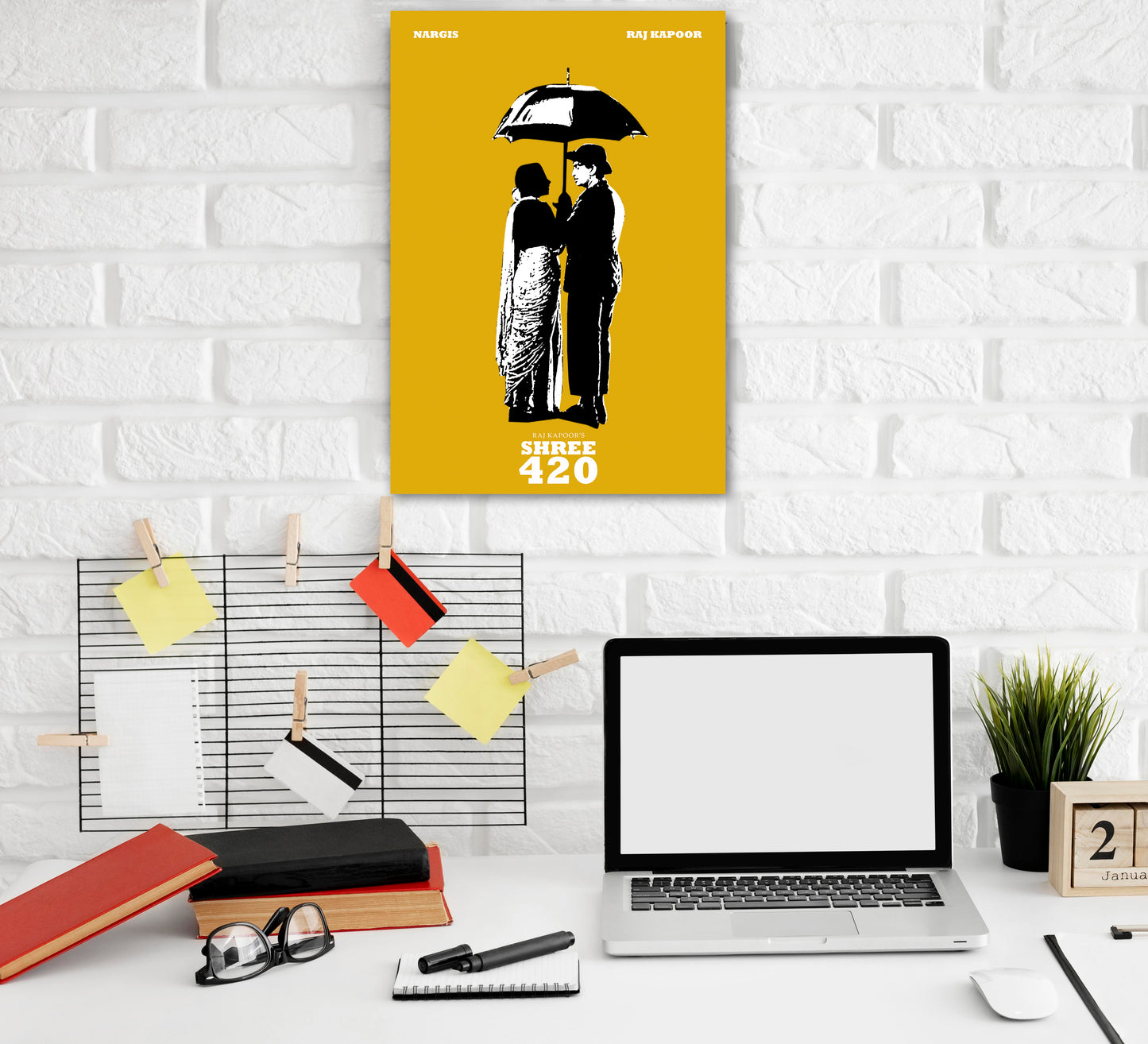 Shree 420 Classic Movie Artwork Bollywood | Poster | Frame | Canvas