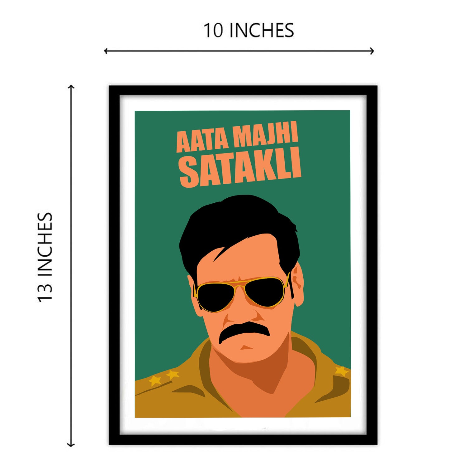 Singham Movie Ajay Devgan Artwork Bollywood | Poster | Frame | Canvas