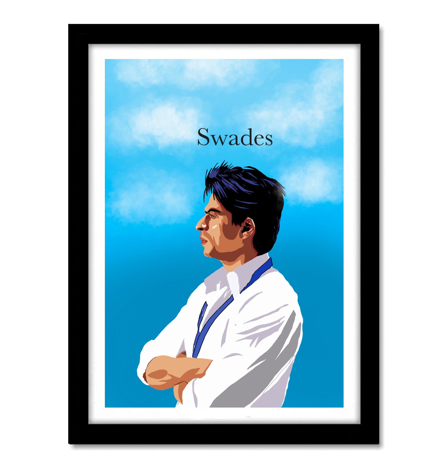 Swades Movie Shahrukh Khan Artwork Bollywood | Poster | Frame | Canvas