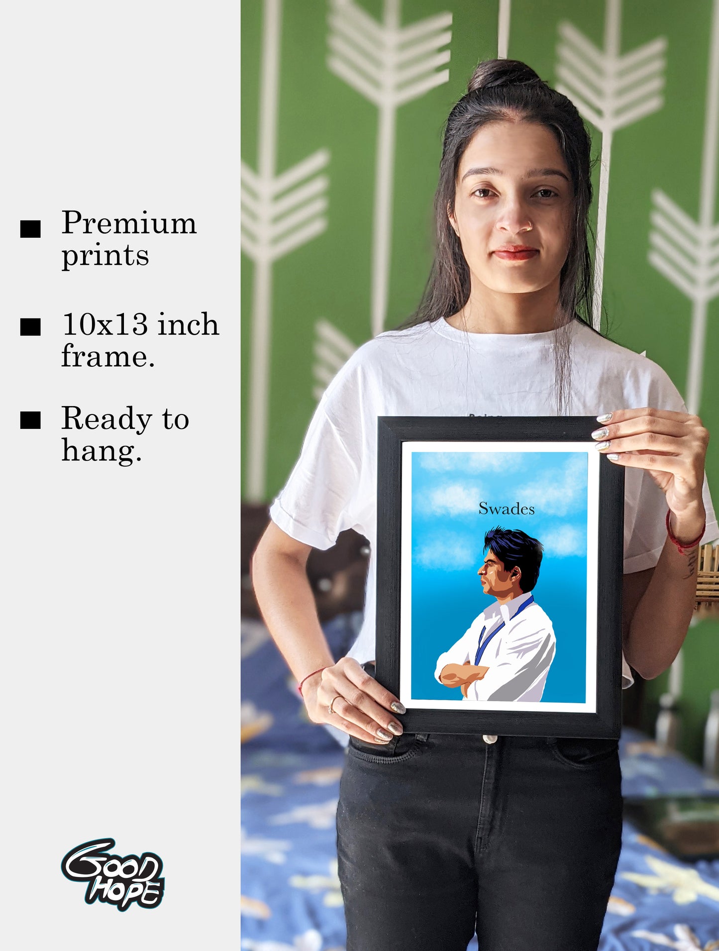 Swades Movie Shahrukh Khan Artwork Bollywood | Poster | Frame | Canvas