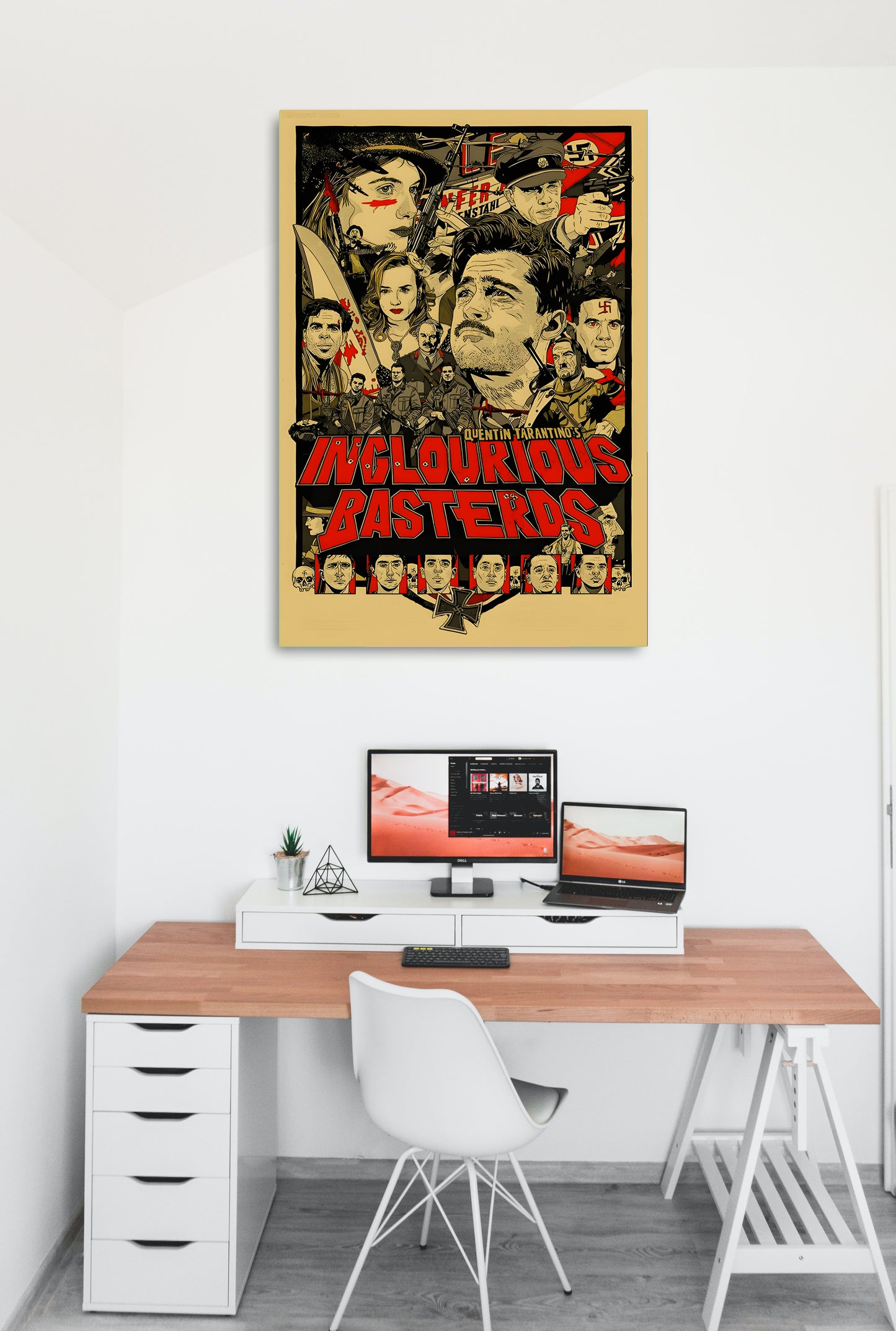 Inglourius Basterds Movie Artwork Hollywood | Poster | Frame | Canvas
