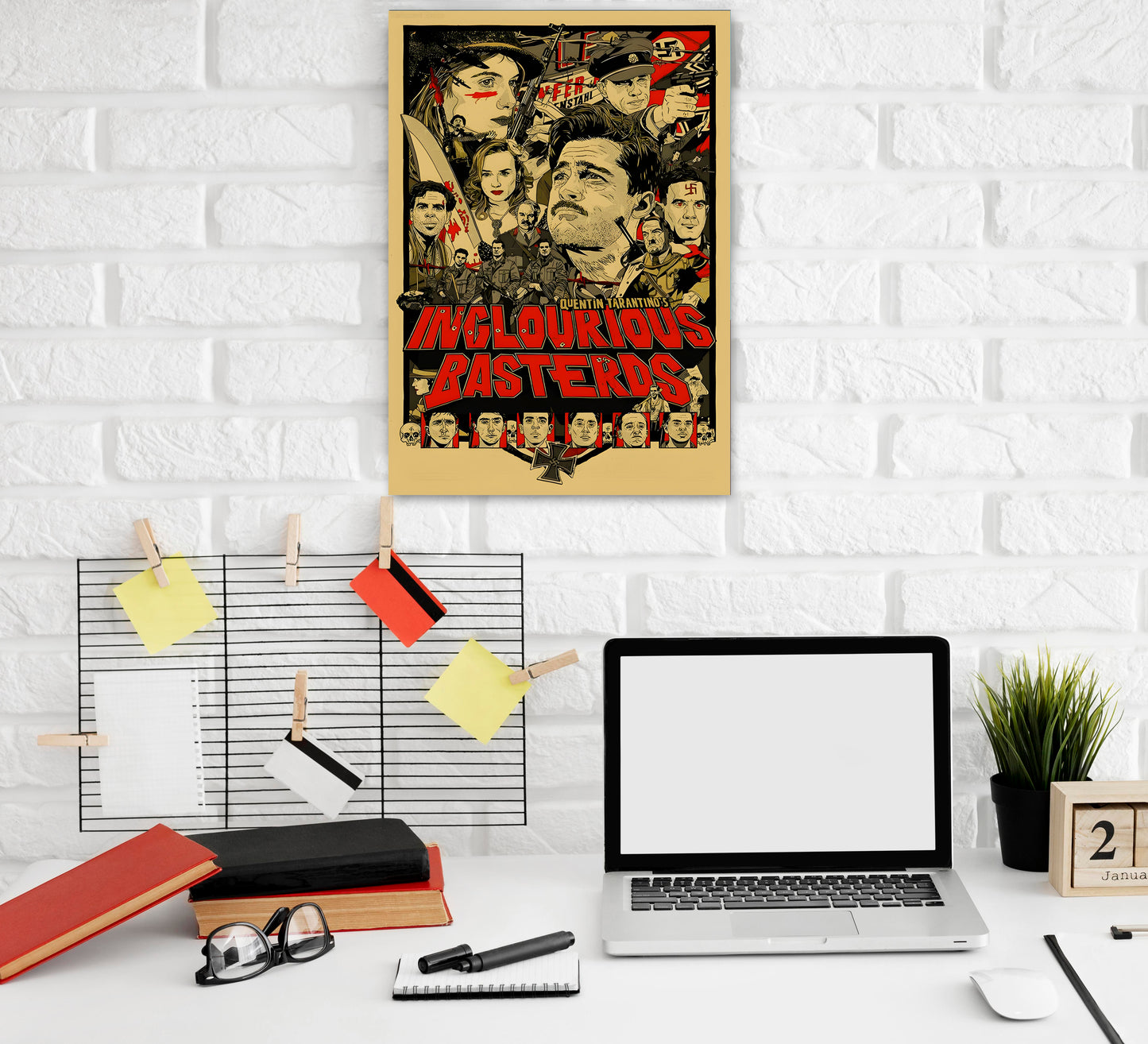 Inglourius Basterds Movie Artwork Hollywood | Poster | Frame | Canvas