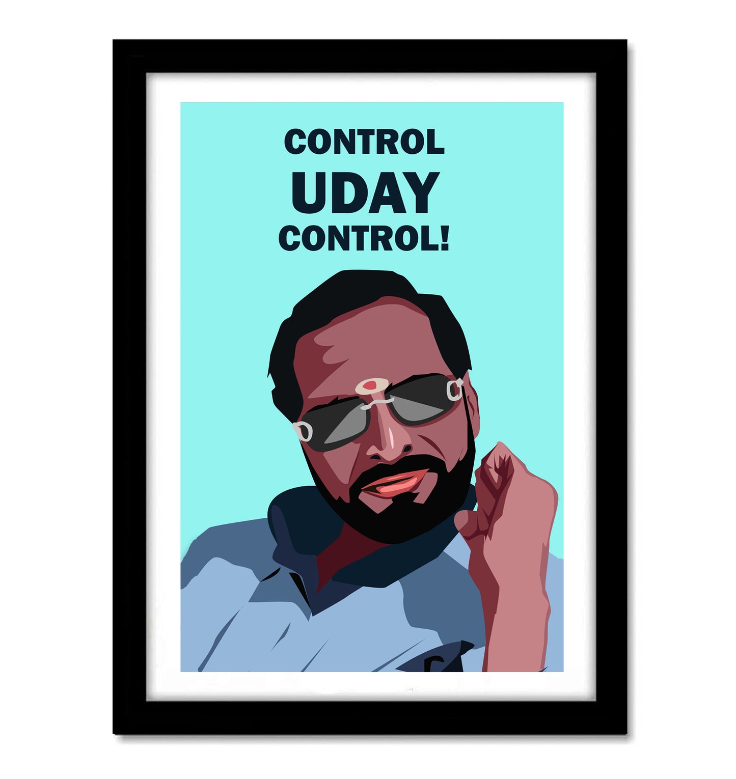 Uday Welcome Movie Funny Artwork Bollywood | Poster | Frame | Canvas
