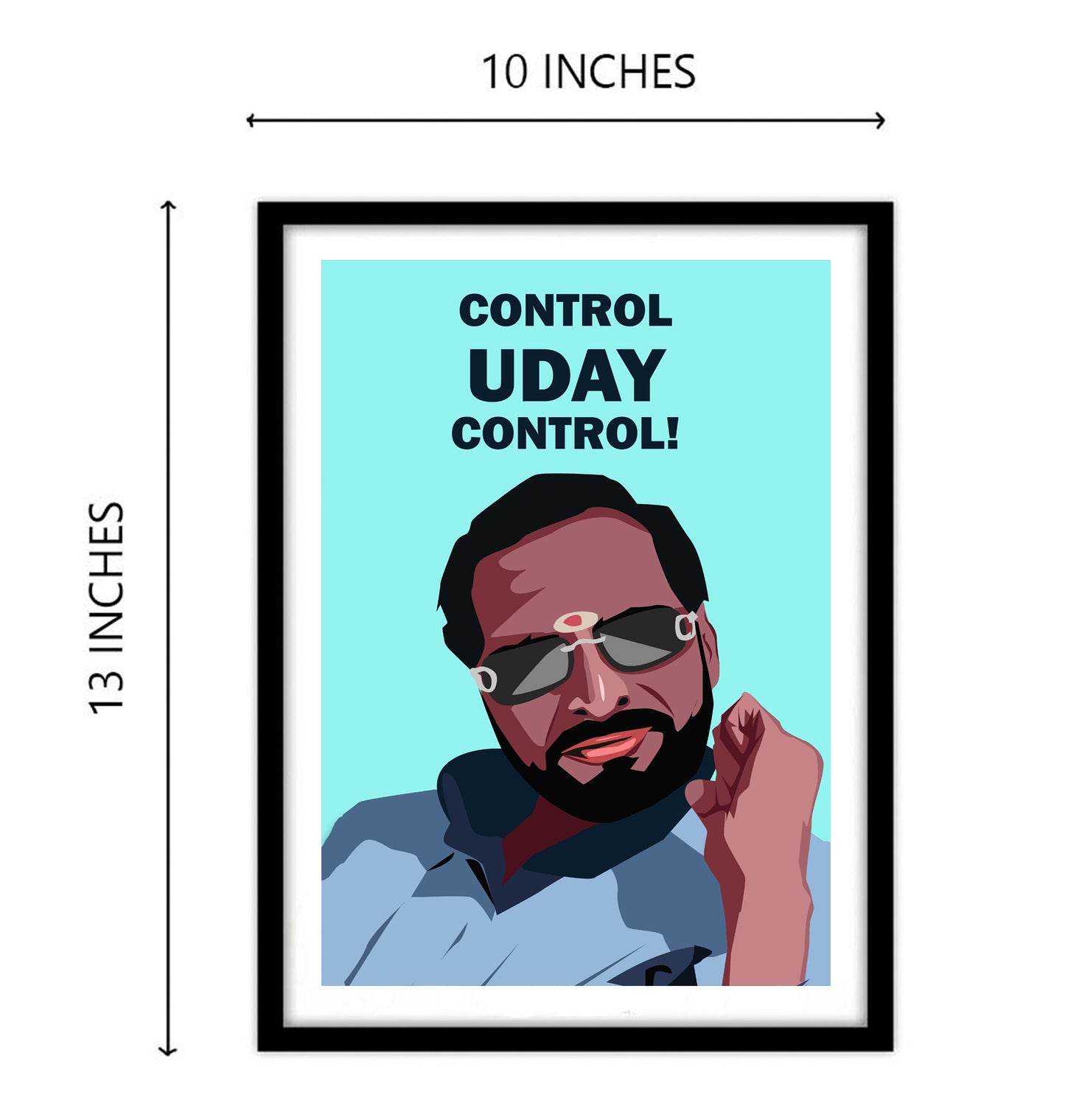 Uday Welcome Movie Funny Artwork Bollywood | Poster | Frame | Canvas