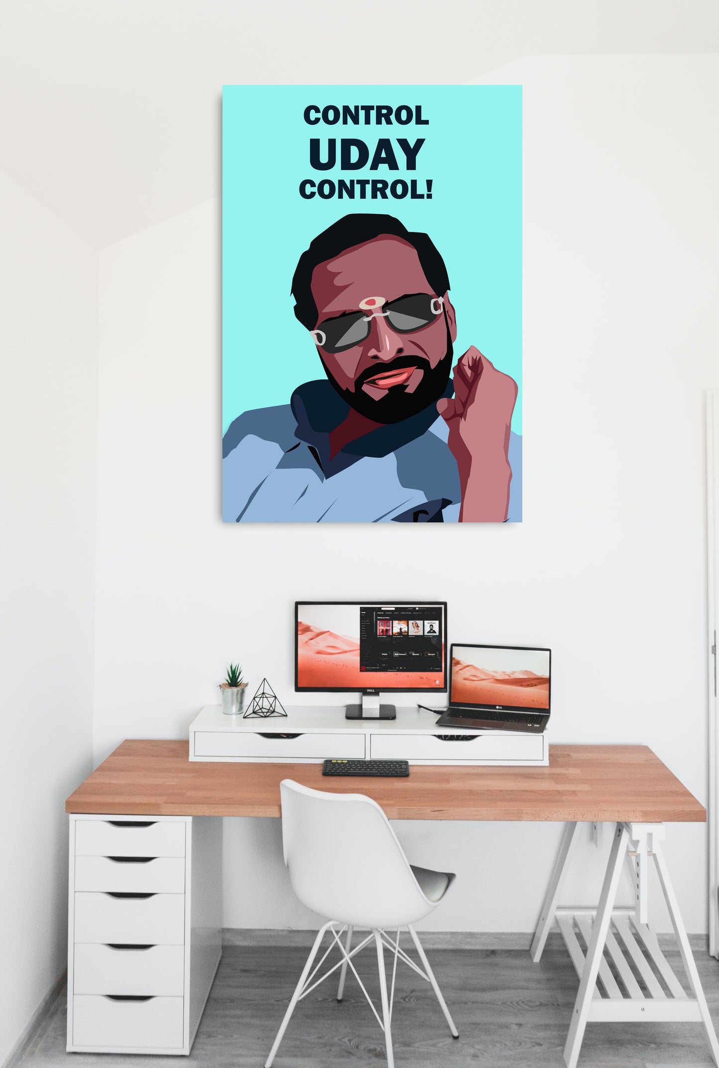 Uday Welcome Movie Funny Artwork Bollywood | Poster | Frame | Canvas