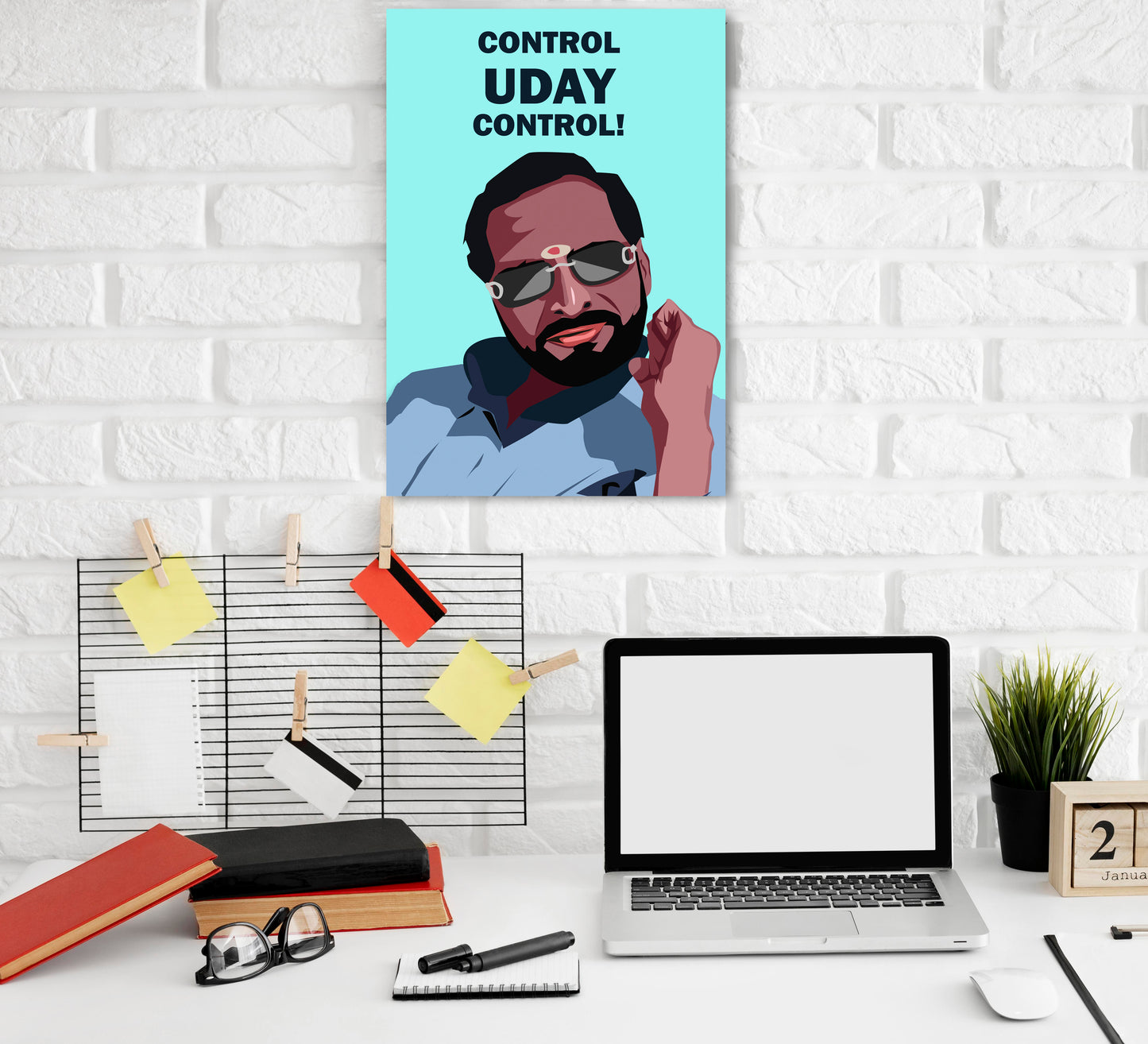 Uday Welcome Movie Funny Artwork Bollywood | Poster | Frame | Canvas