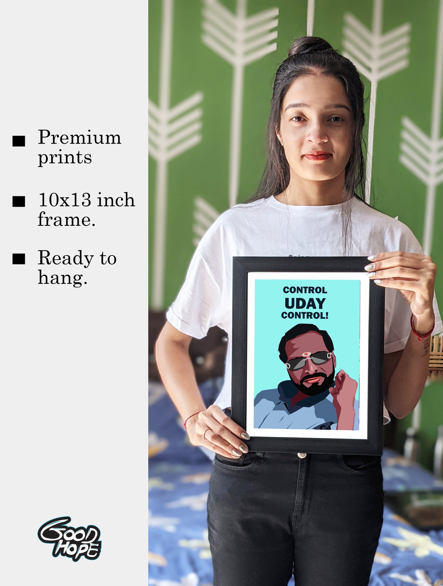 Uday Welcome Movie Funny Artwork Bollywood | Poster | Frame | Canvas