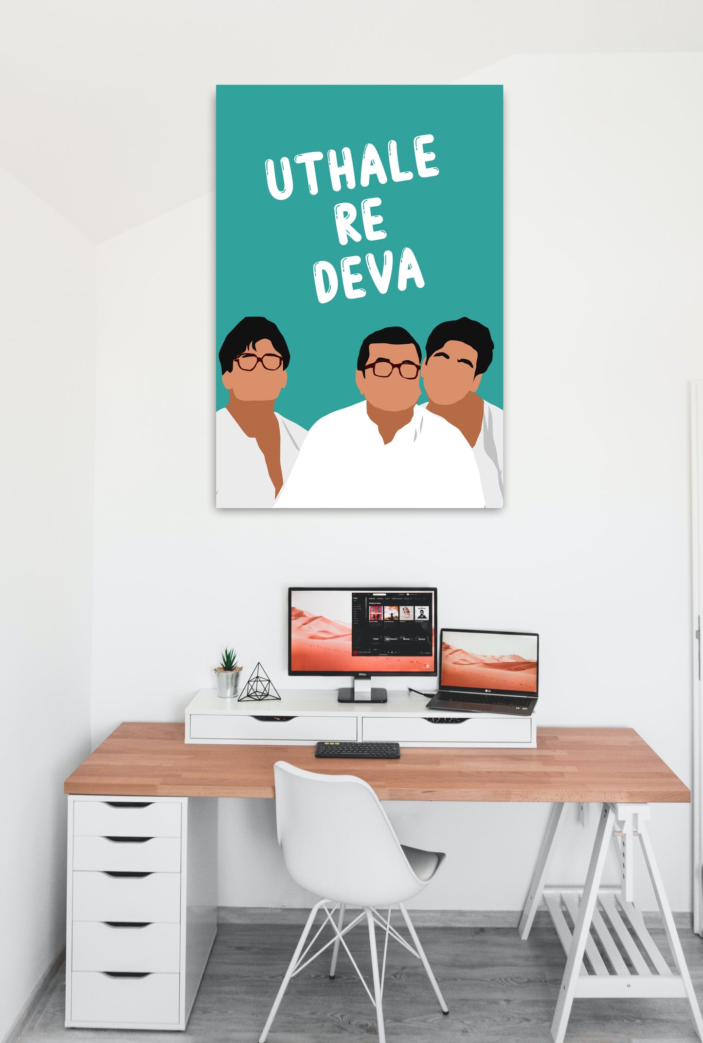 Hera Pheri Movie Paresh Rawal, Akshay, Sunil Shetty Artwork Bollywood | Poster | Frame | Canvas