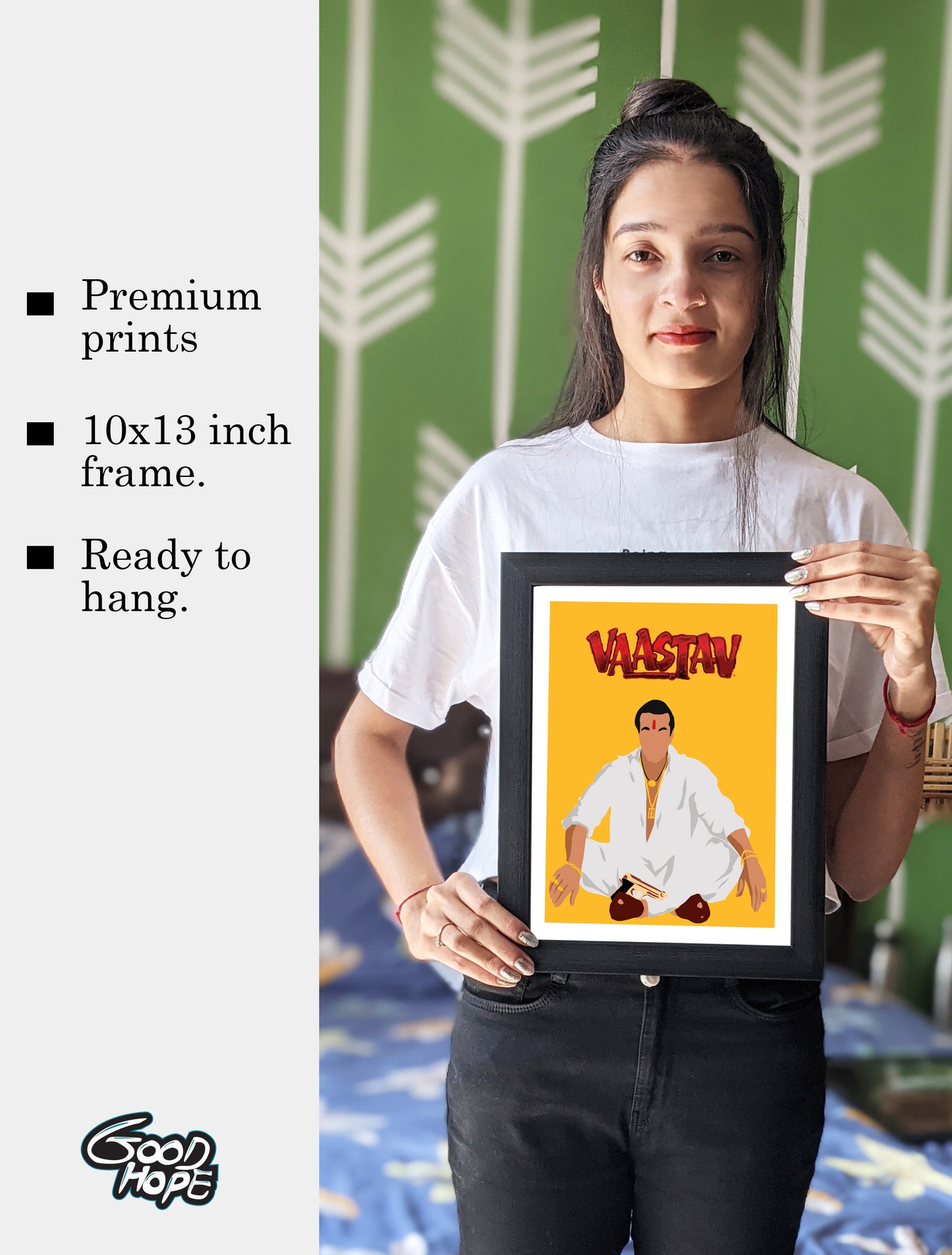 Vaastav Movie Sanjay Dutt Artwork Bollywood | Poster | Frame | Canvas