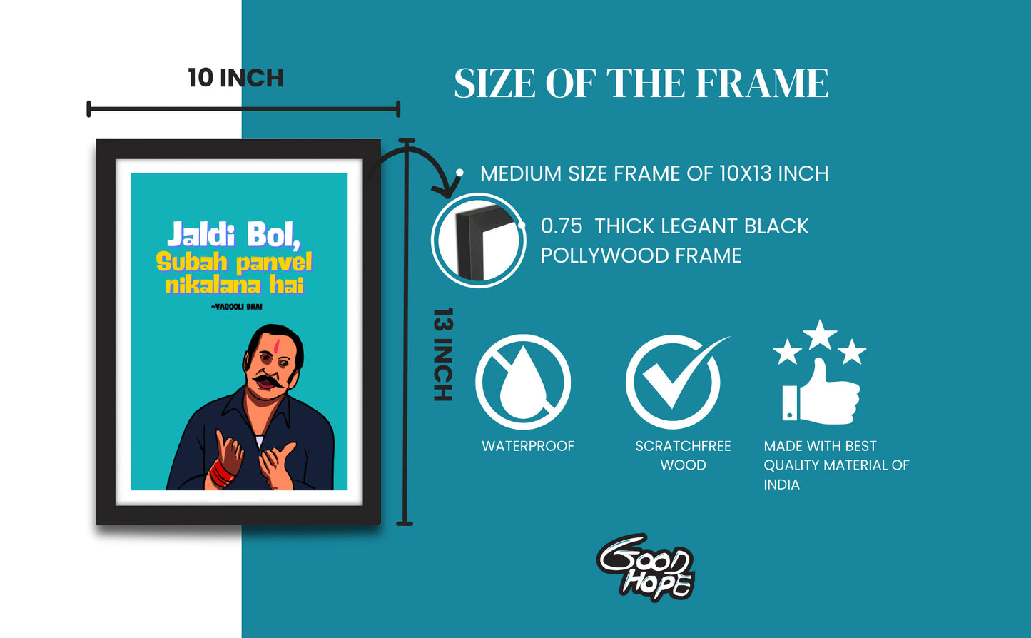 Golmaal Vasooli Bhai Funny Artwork Bollywood | Poster | Frame | Canvas