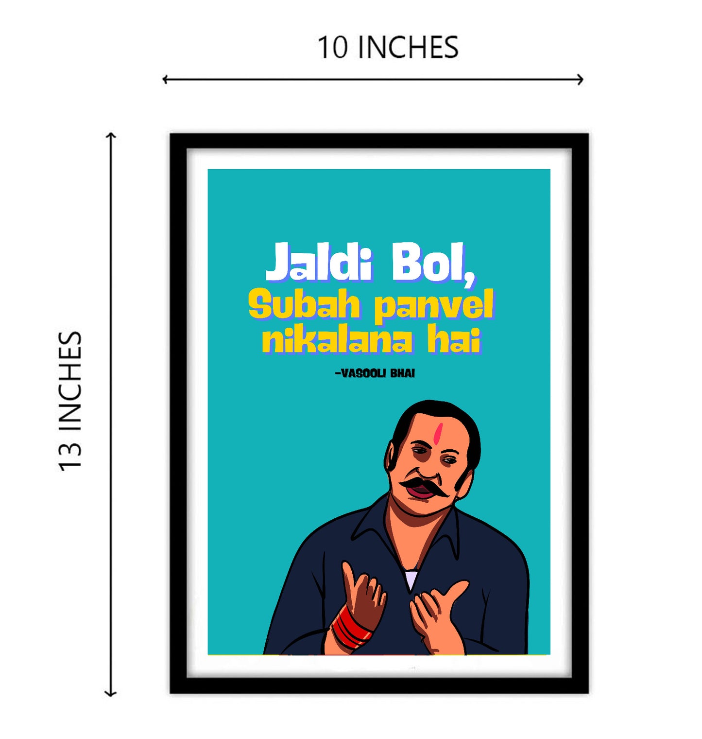 Golmaal Vasooli Bhai Funny Artwork Bollywood | Poster | Frame | Canvas