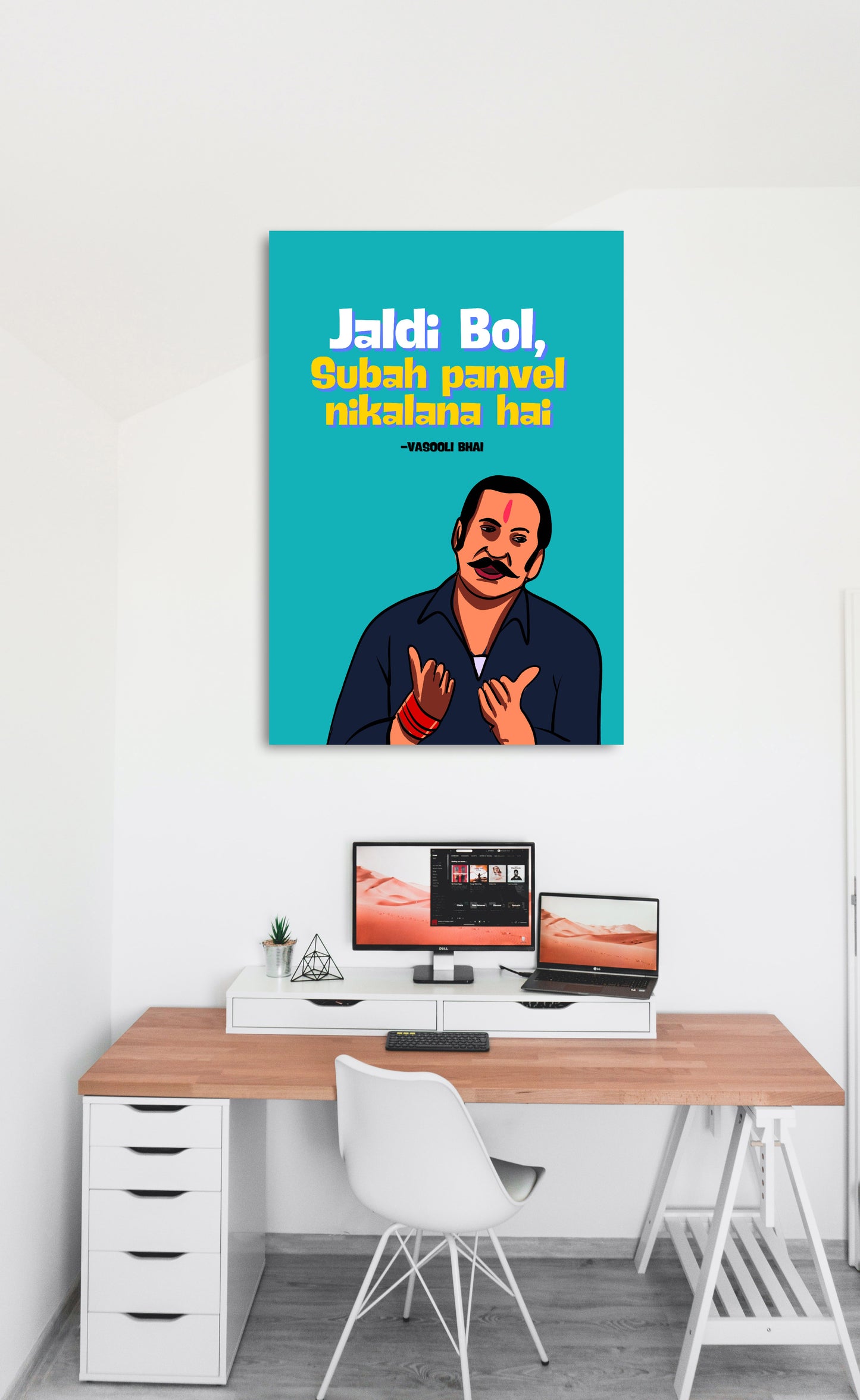 Golmaal Vasooli Bhai Funny Artwork Bollywood | Poster | Frame | Canvas