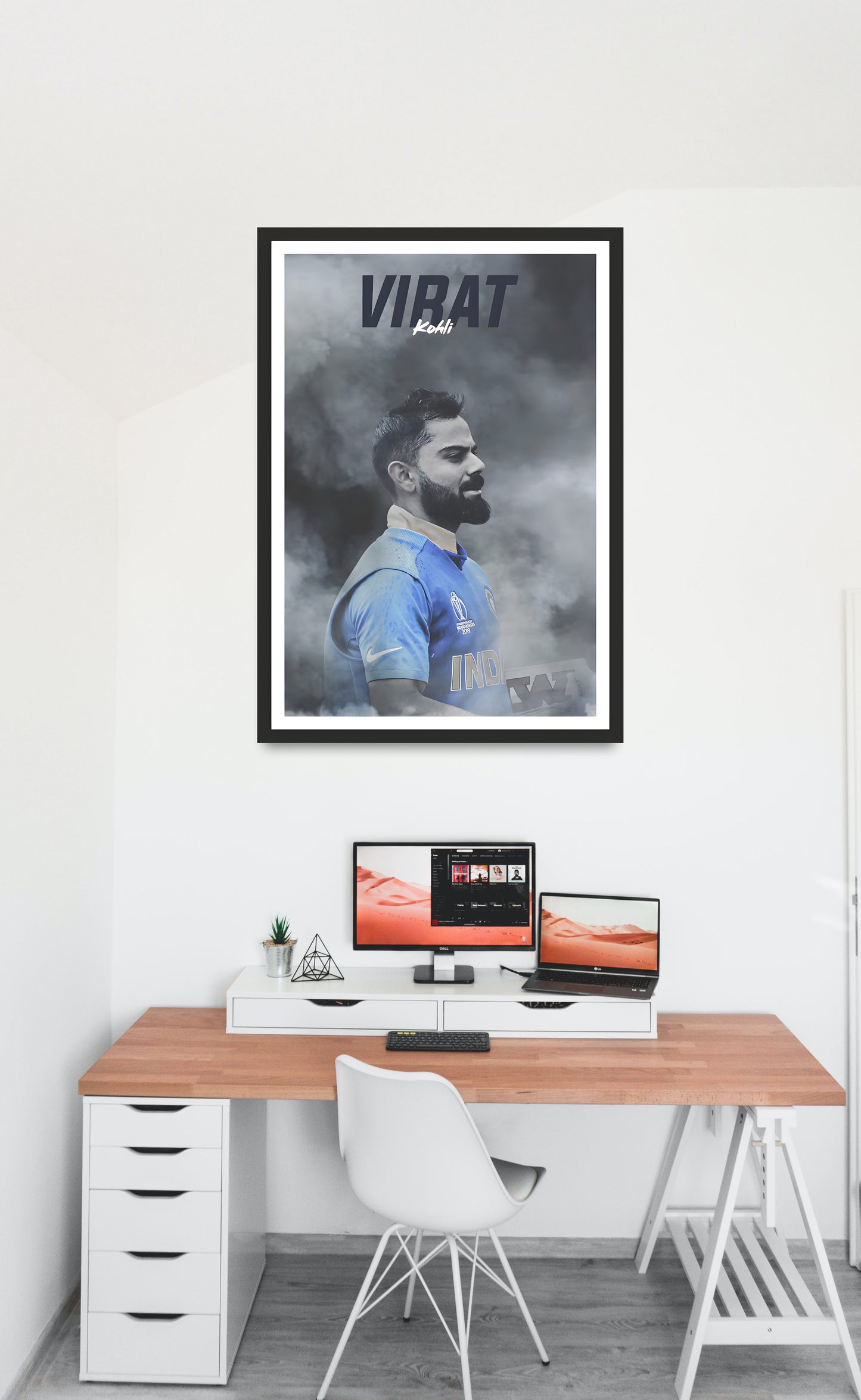 Virat Kohli Artwork Cricket| Poster | Frame | Canvas