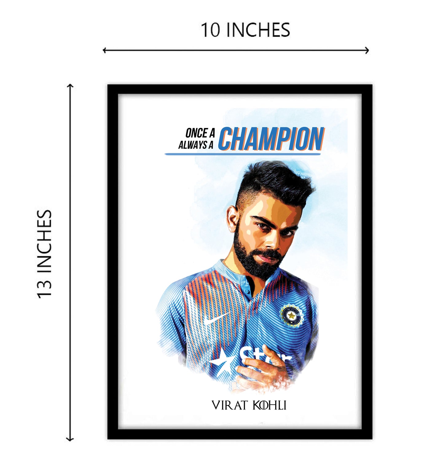 Virat Kohli Artwork Cricket | Poster | Frame | Canvas