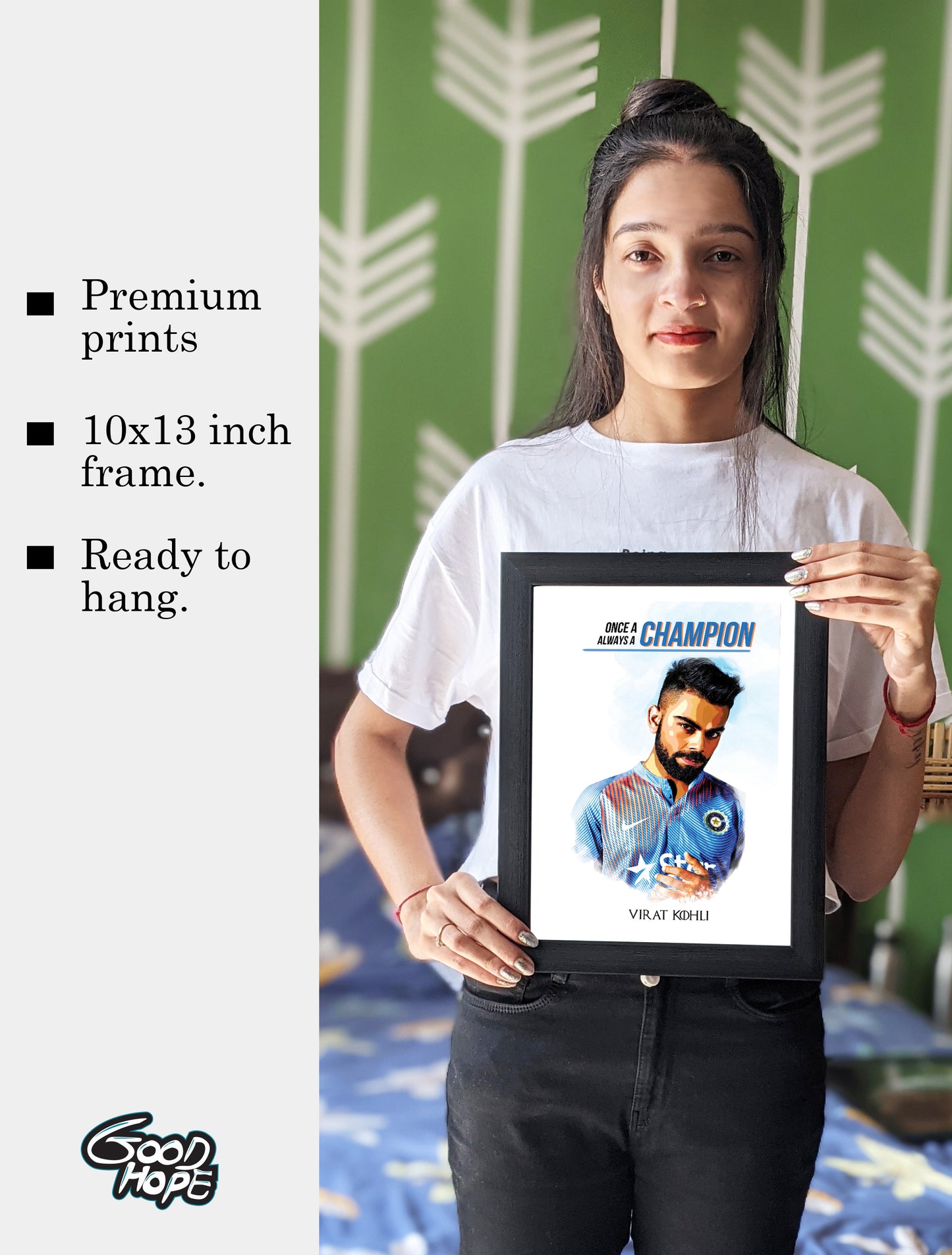 Virat Kohli Artwork Cricket | Poster | Frame | Canvas