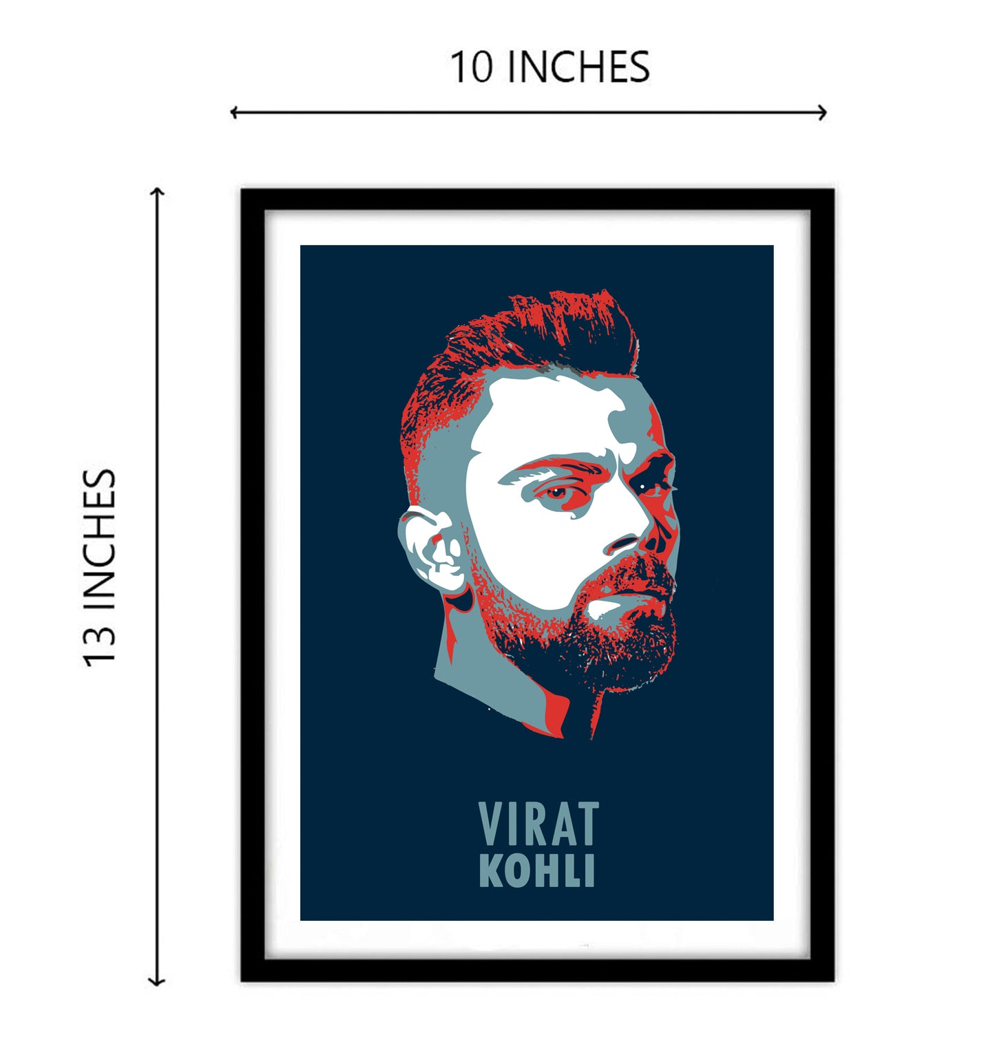 Virat Kohli Artwork Cricket | Poster | Frame | Canvas
