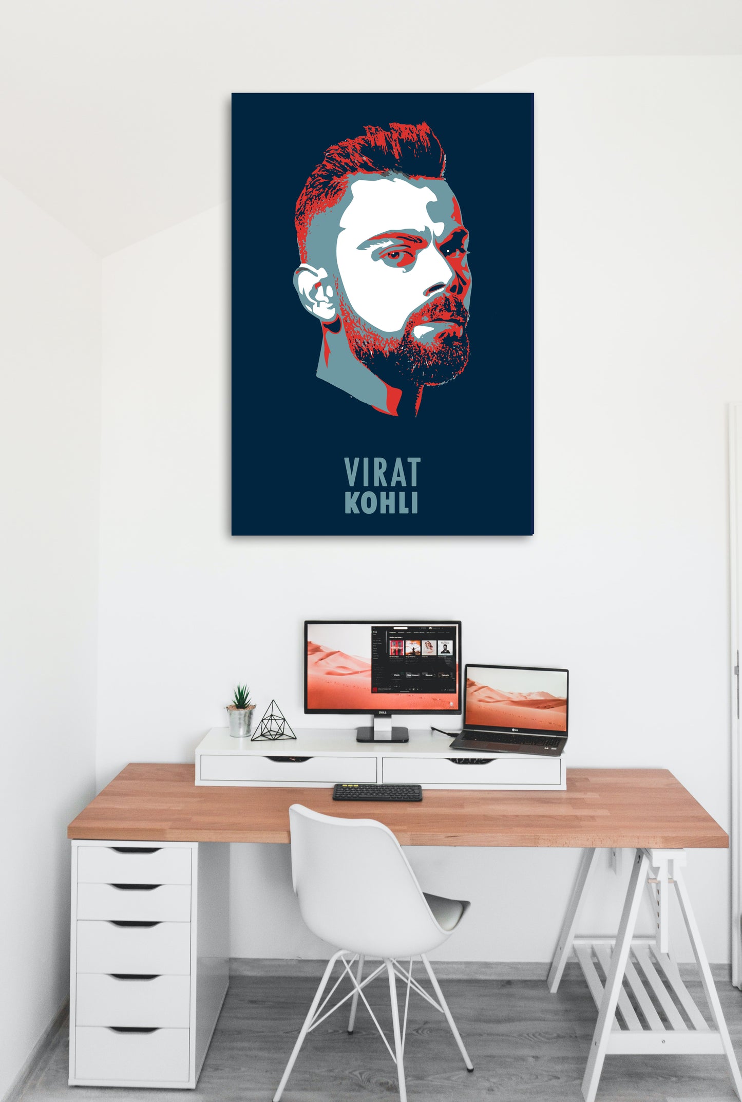 Virat Kohli Artwork Cricket | Poster | Frame | Canvas