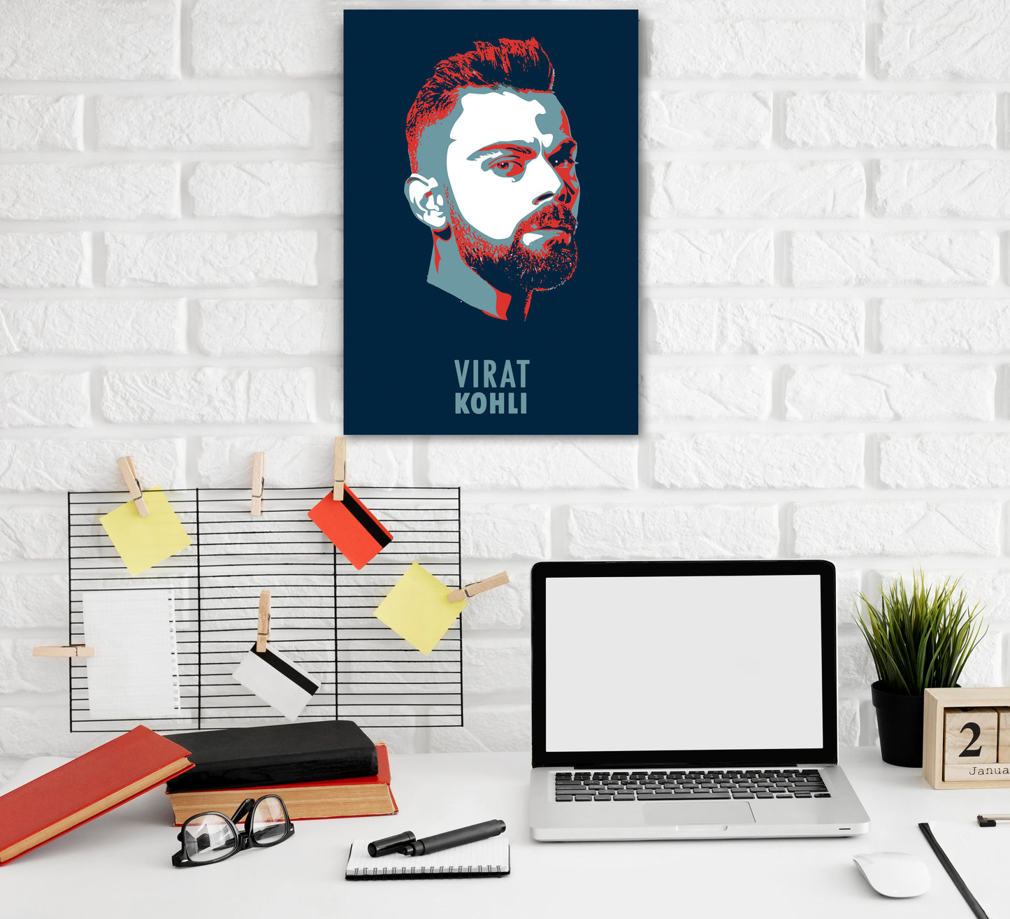 Virat Kohli Artwork Cricket | Poster | Frame | Canvas