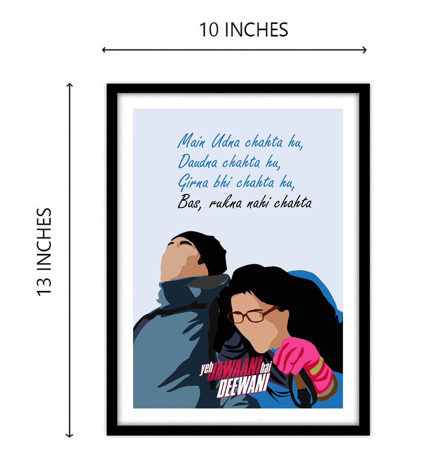 Yeh Jawani Hai Deewani Movie Artwork Bollywood | Poster | Frame | Canvas