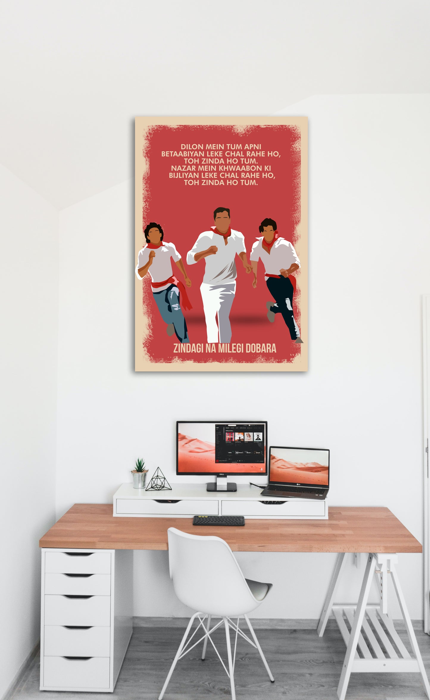 Zindagi Na Milegi Dobara Movie Artwork Bollywood | Poster | Frame | Canvas