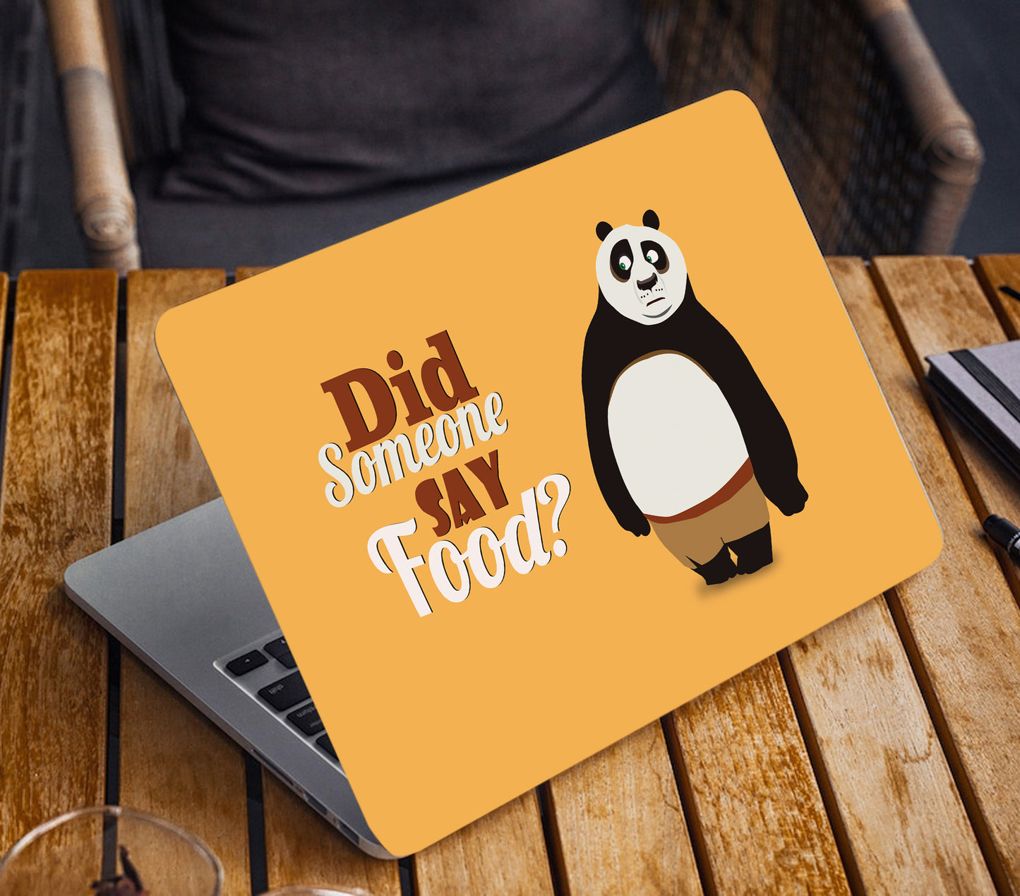 Good Hope Laptop Skin Food Panda Vinyl, No Bubble, Multicolor 11.6"- 15.6" inch Laptop