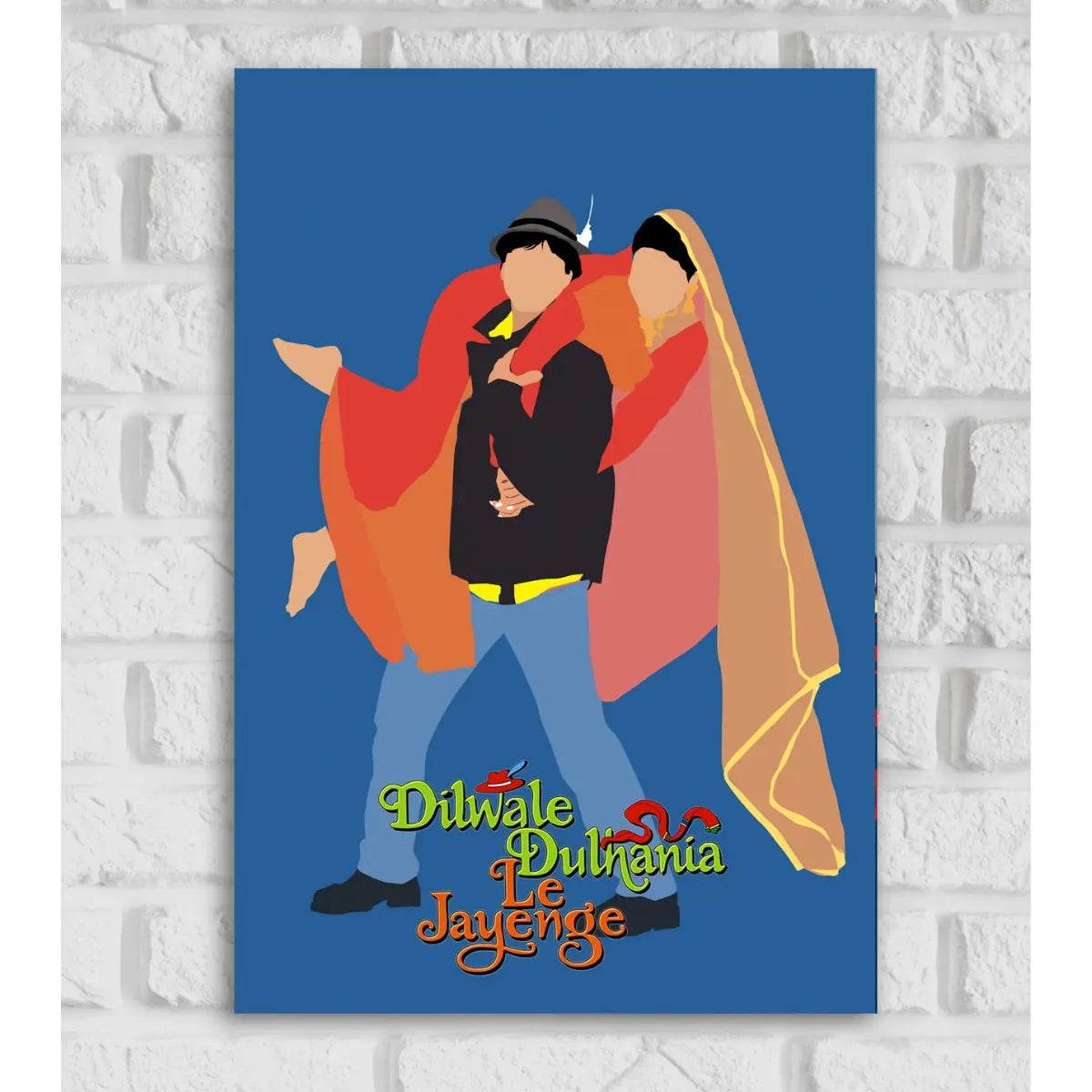 DDLJ Movie Shahrukh Khan Artwork Bollywood | Poster | Frame | Canvas