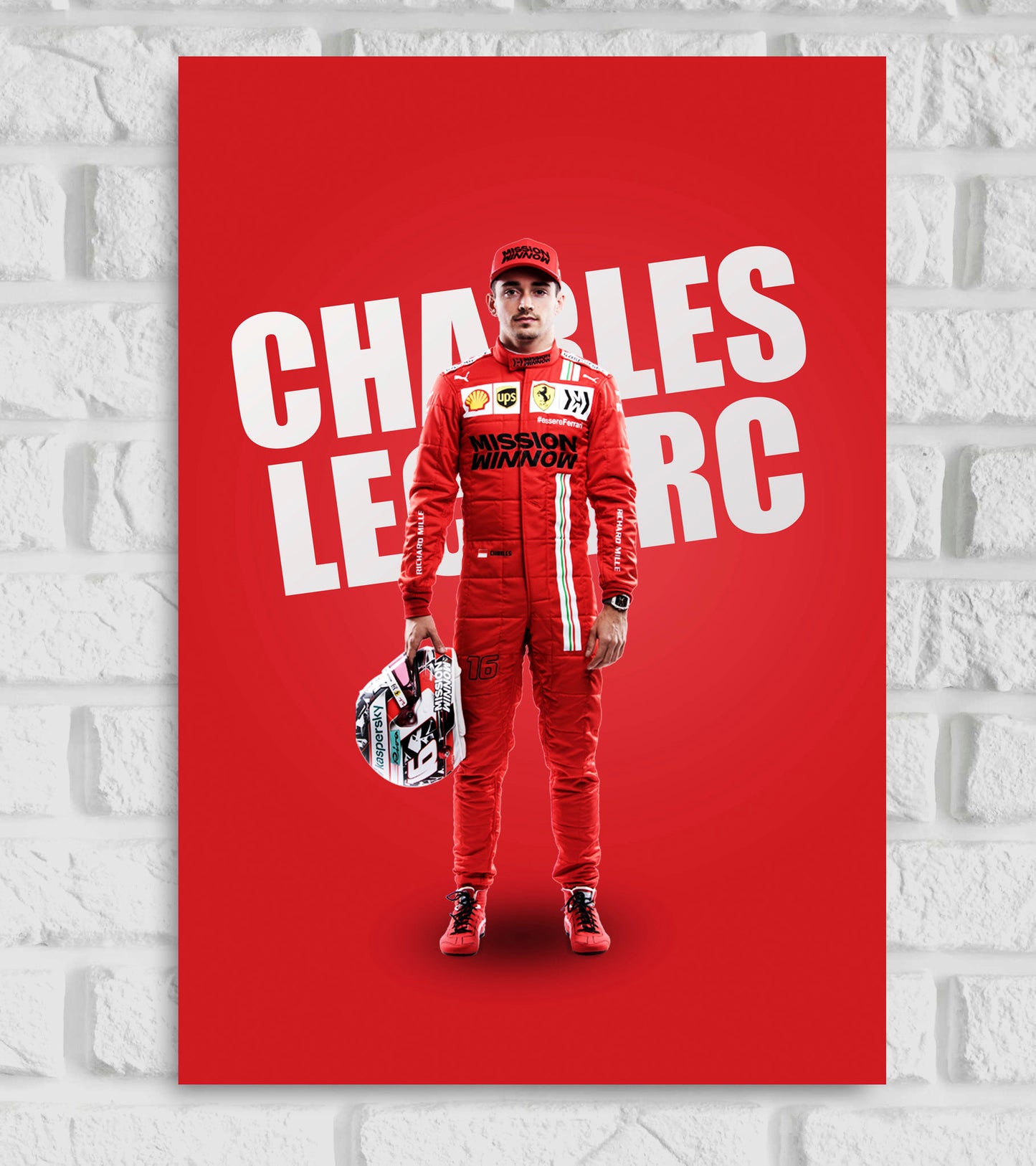 Charles Leclerc Motorsports Art work