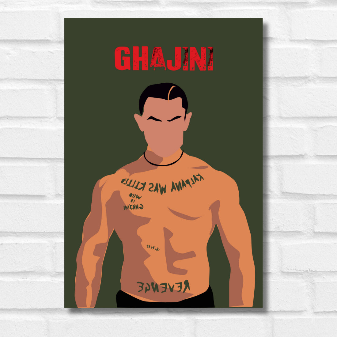 ghajini movie poster Amir khan poster 