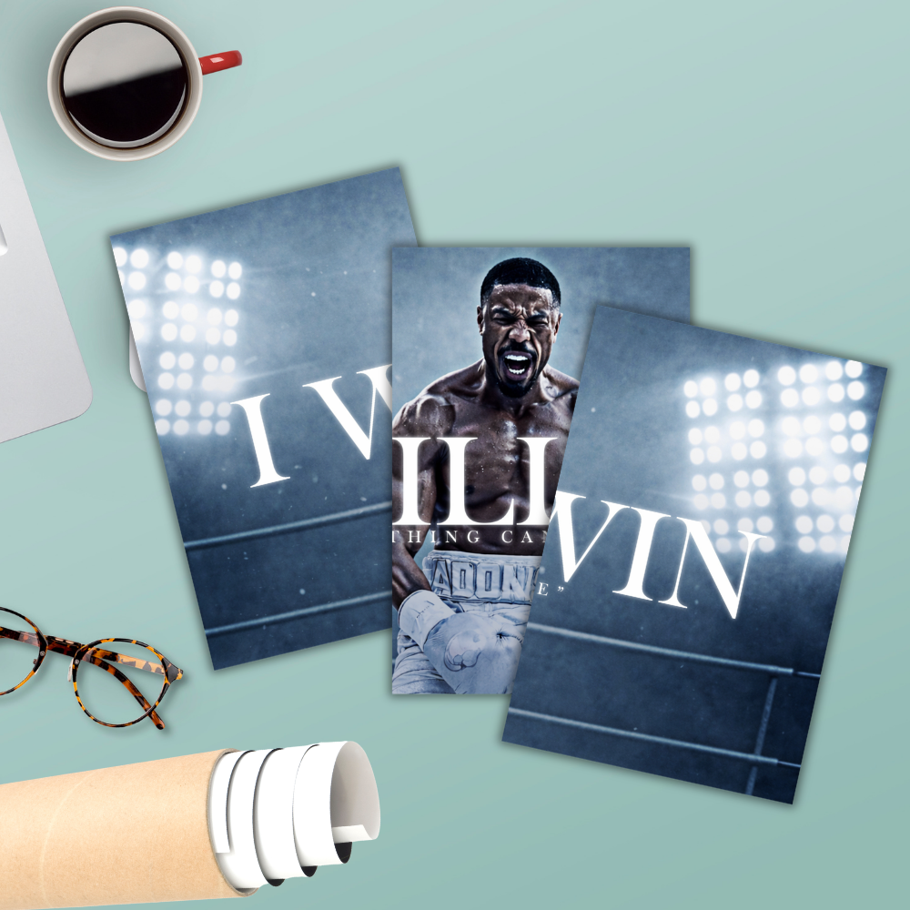 Motivational Boxing Wall Art 3 Split Poster Gym Workout Inspiration Wall Decor for Bedroom, Sports Room, Office, Home Gym – Gift for Fitness Lovers