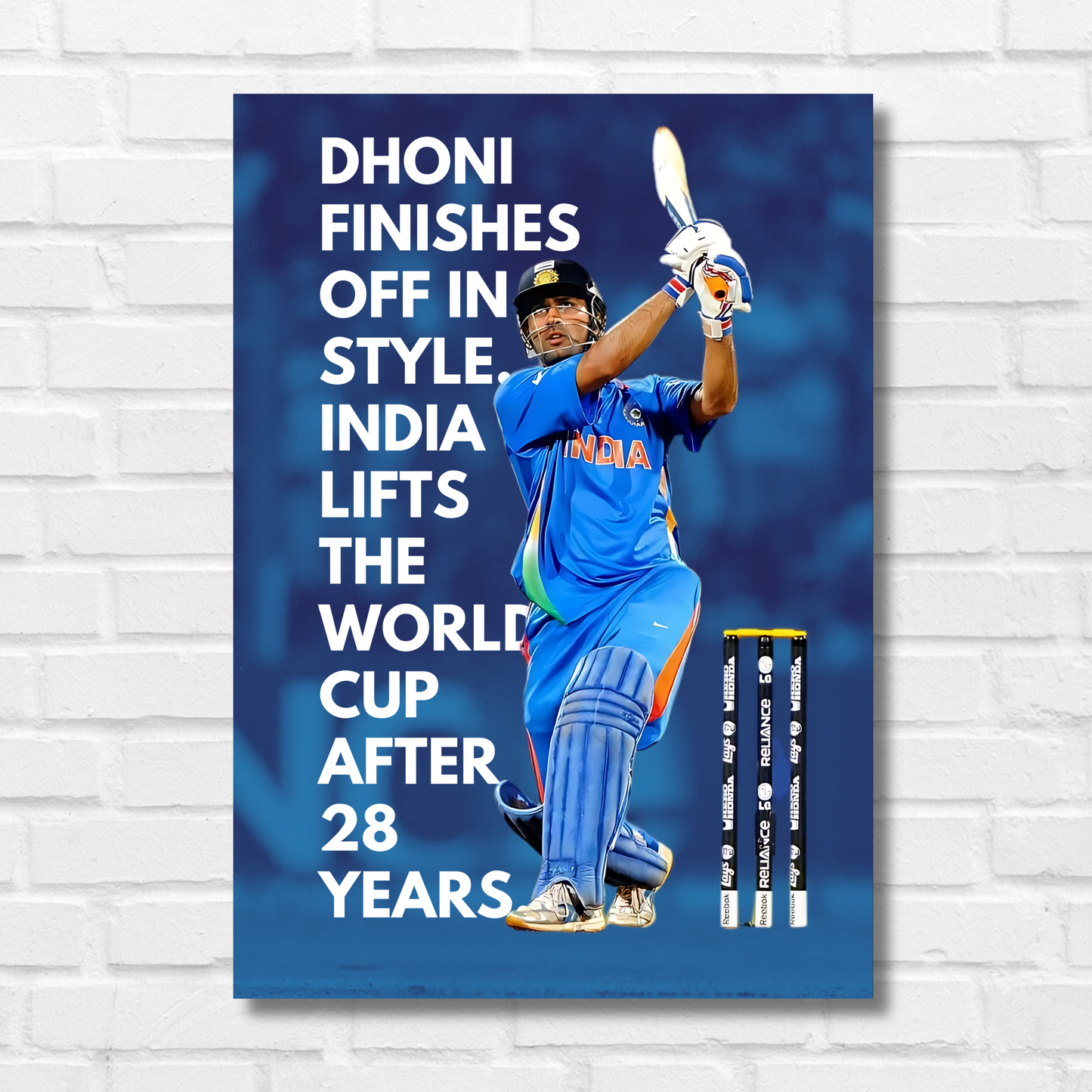 Dhoni Cricket Player Artwork