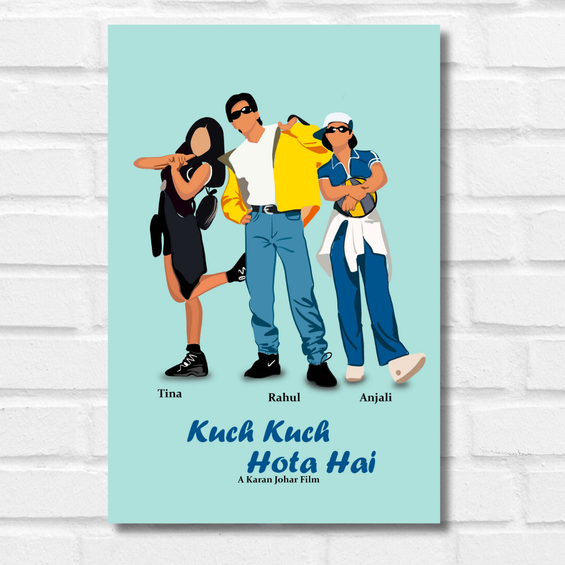 KUCH KUCH HOTA HAI MOVIE POSTER SHAHRUKH KHAN KAJOL RANI MUKHERJEE