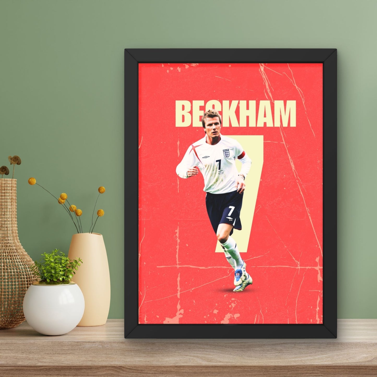 Beckham Football Player Art