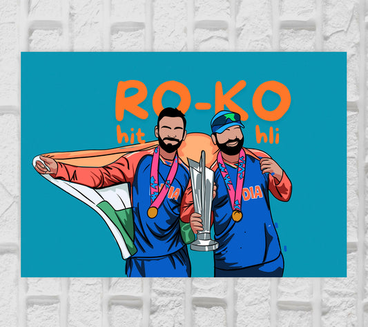 Rohit-Kohli T20 World Cup 2024 Artwork